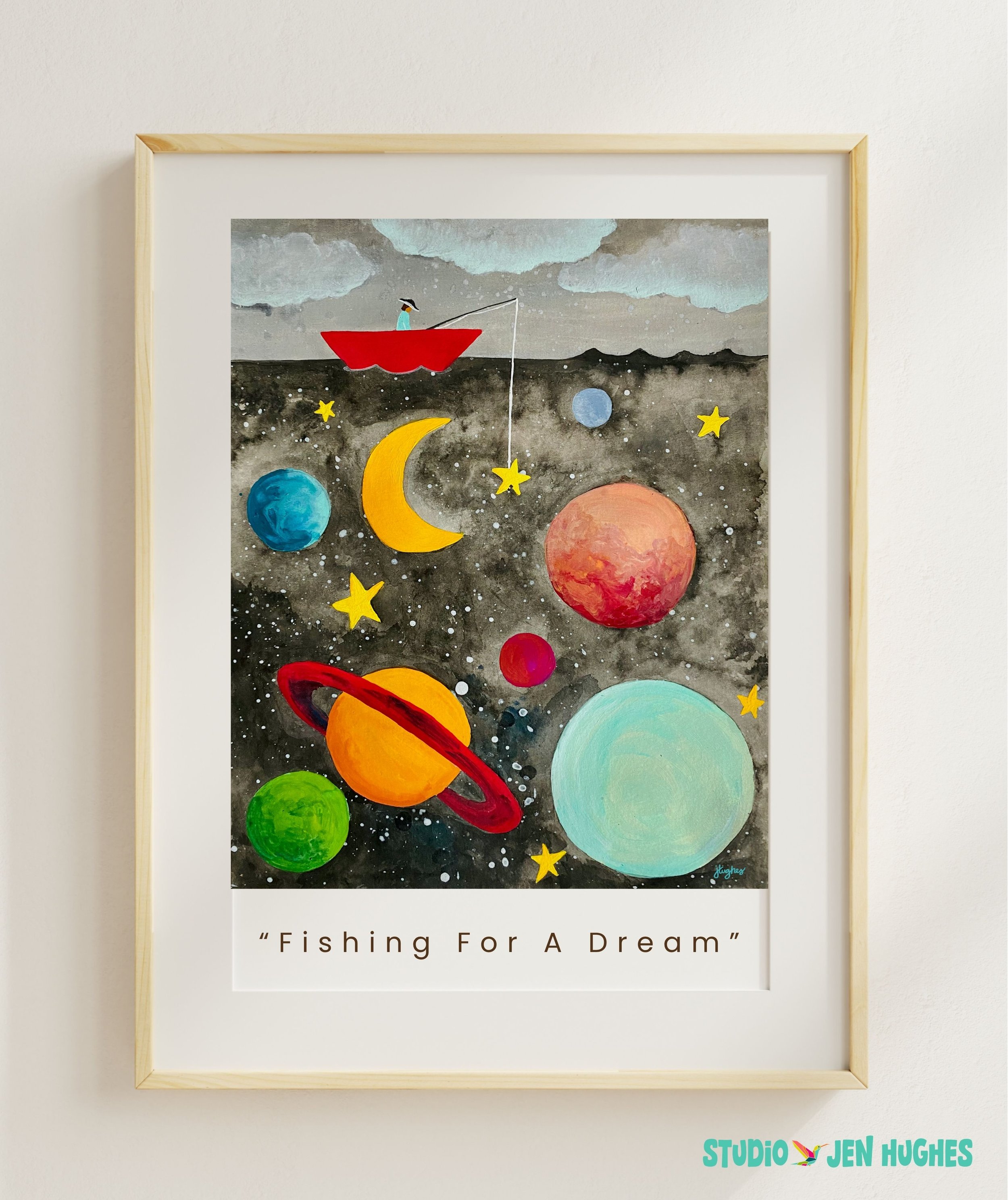 Fishing For A Dream Art Print.