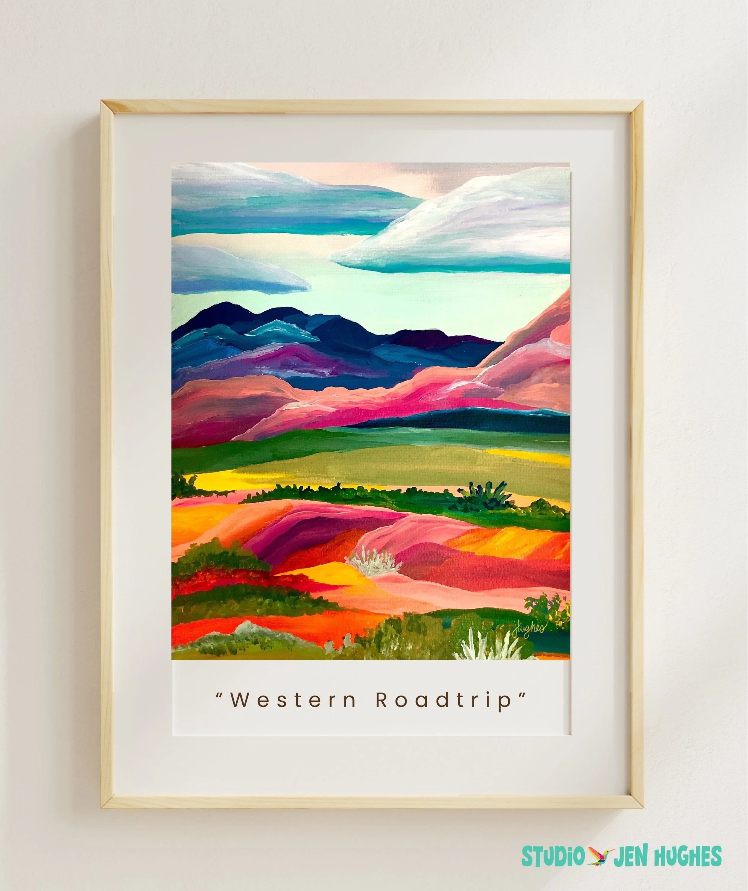 Western Roadtrip Art Print