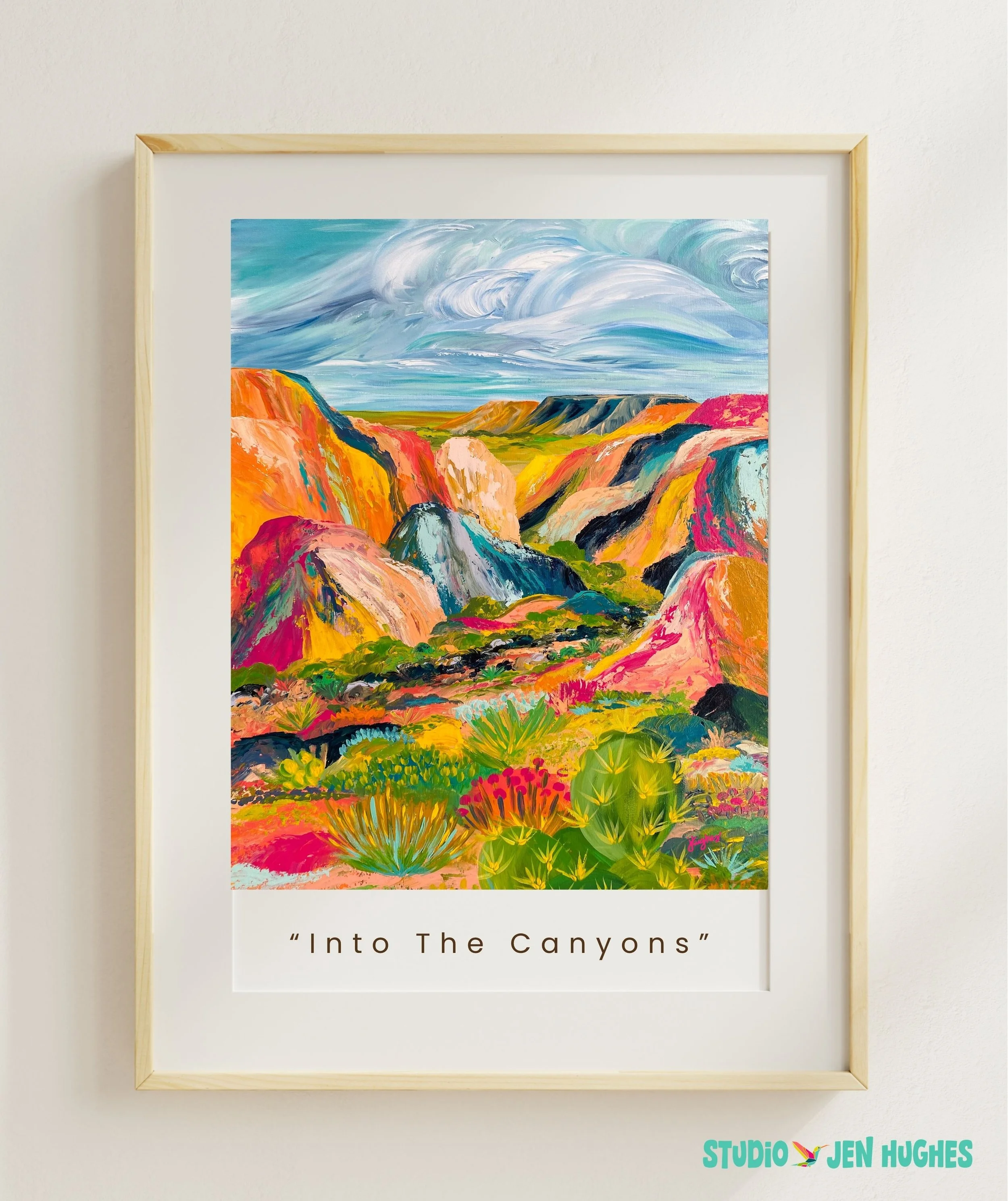 Into The Canyons Art Print