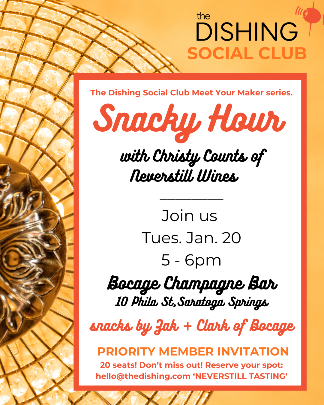 Snacky Hour #1 ! DISHING SOCIAL CLUB Members