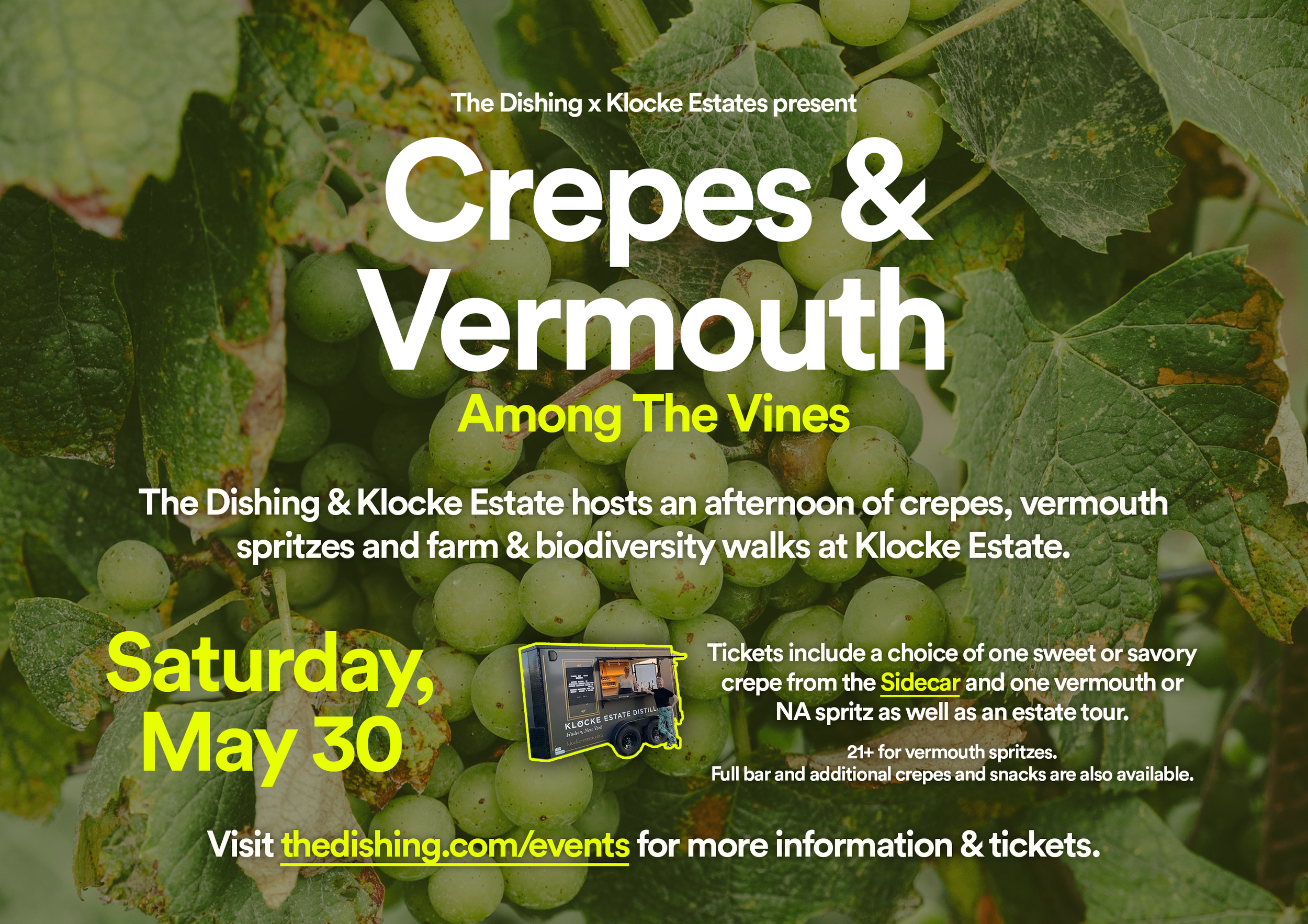 DISHING x KLOCKE ESTATE: CREPES + VERMOUTH AMONG THE VINES