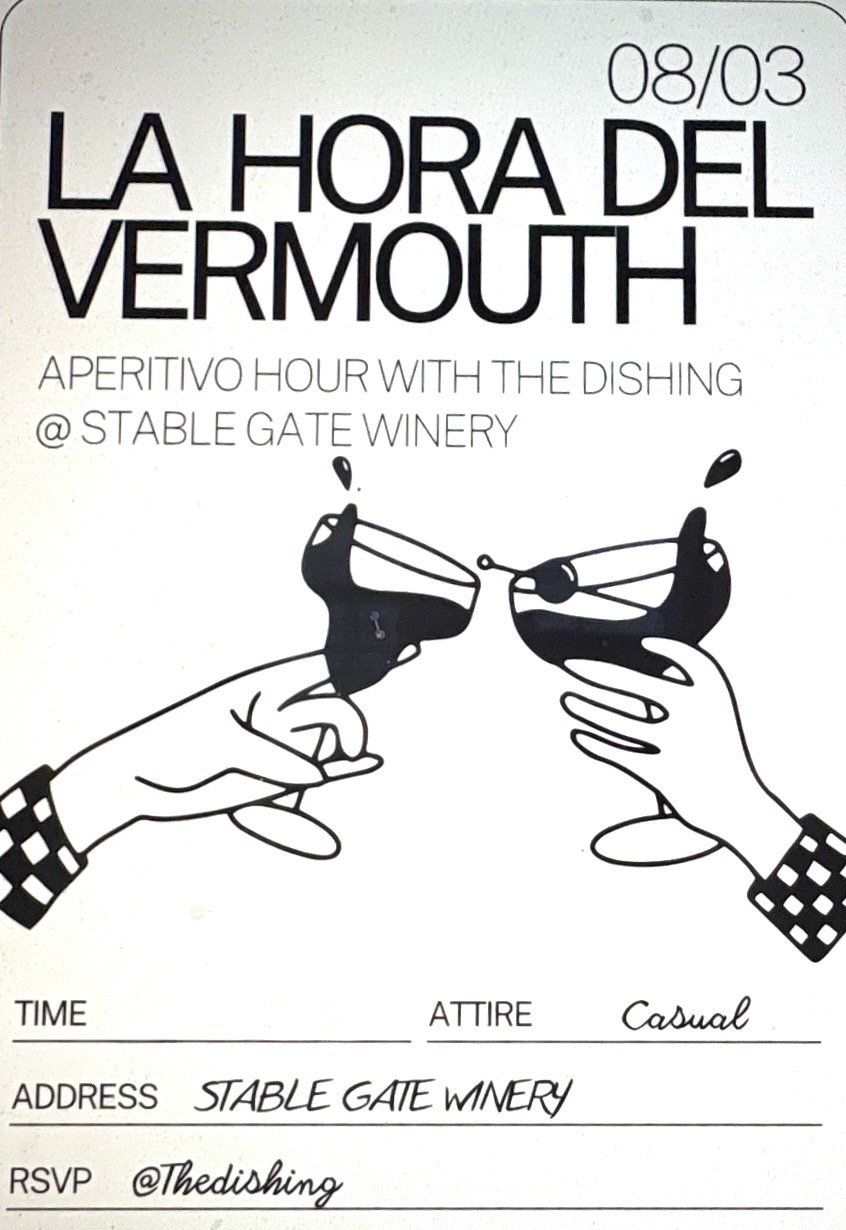 LA HORA DEL VERMOUTH: The Dishing x STABLE GATE WINERY