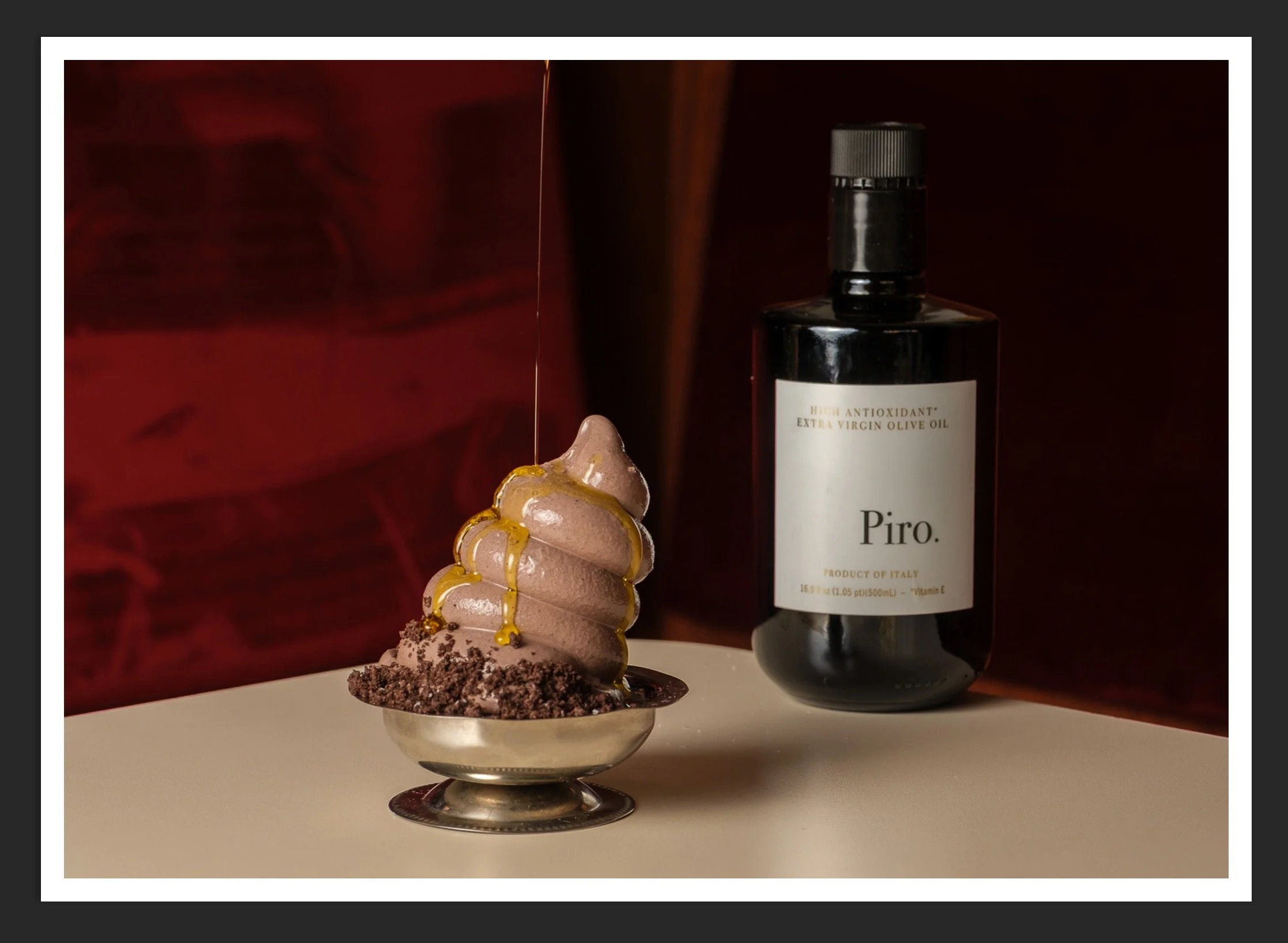 OLIVE OIL + ICE CREAM? Three upstate restaurants star Olio Piro as their soft serve topping of summer ‘26.