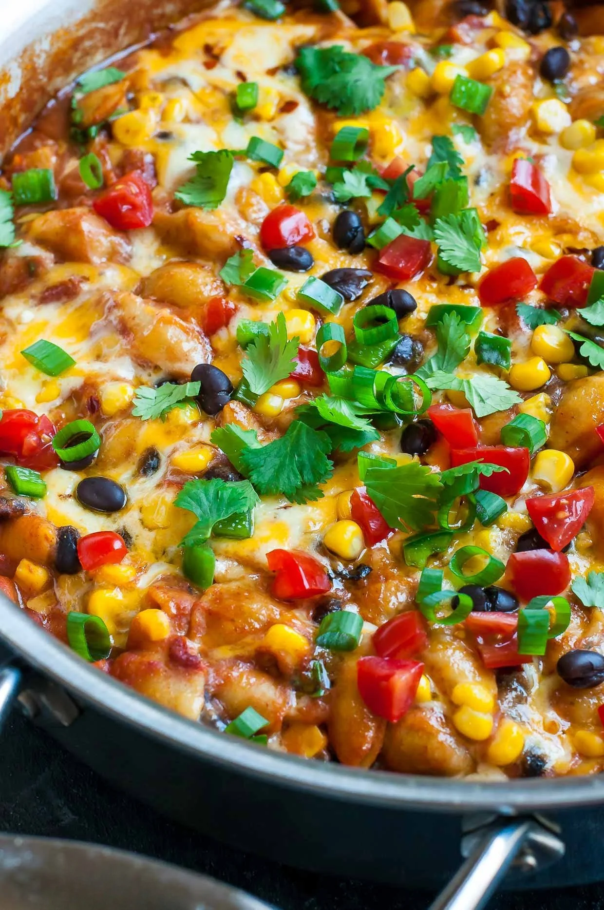 Healthy One-Pot Enchilada Pasta (Vegetarian + Gluten-Free)