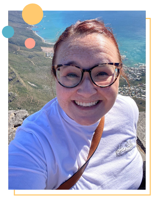 Steffeny Feld enjoying a hike in nature, embodying the freedom and adventurous lifestyle of a sustainable intensive practice.