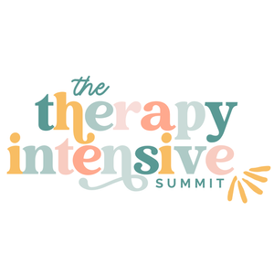The Therapy Intensive Summit logo, a free virtual event helping therapists and clinicians learn to launch and implement therapy intensives to reduce burnout.