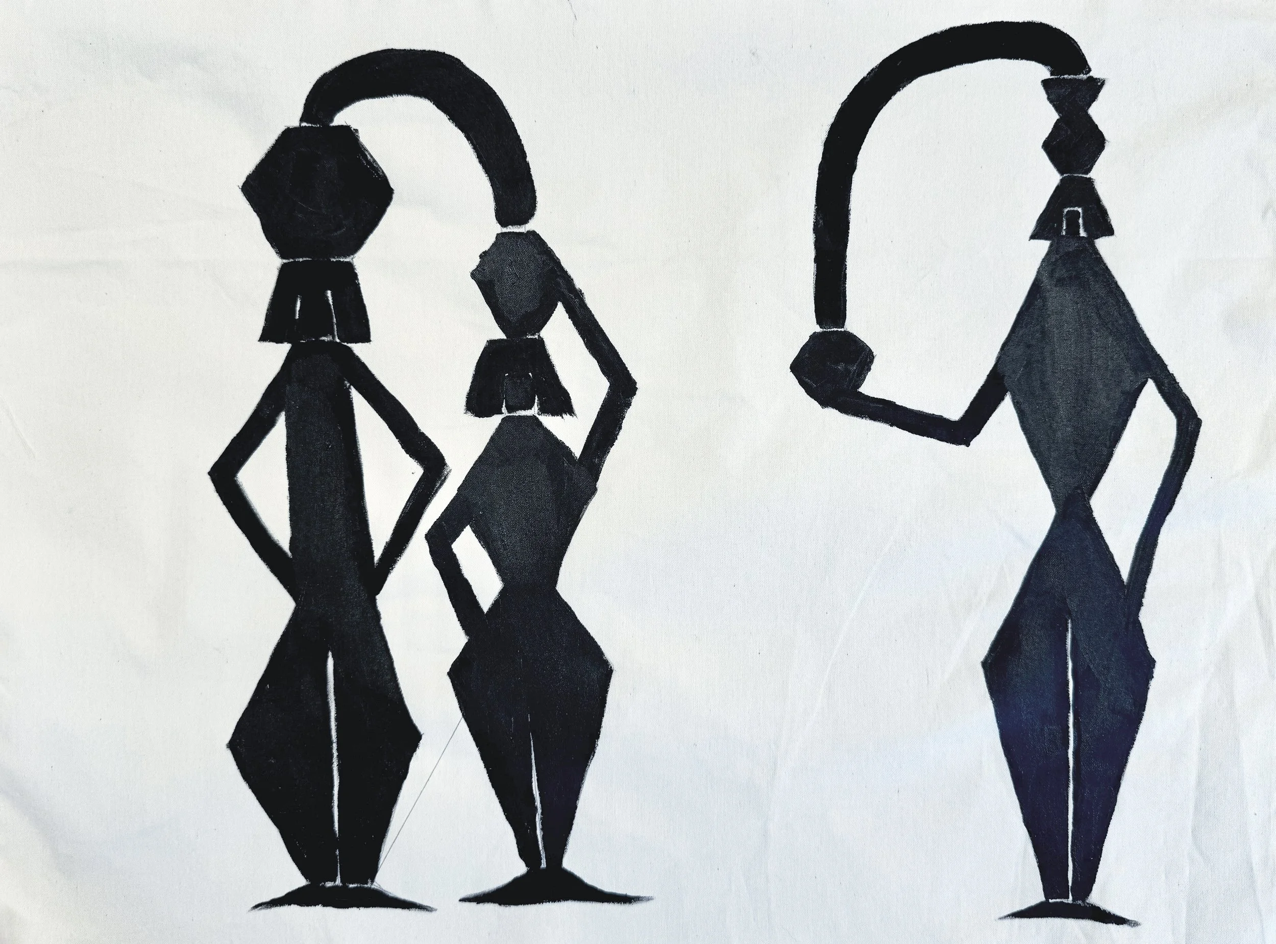 Three Figures, 2024, acrylic on fabric, 60x40 cm.jpg