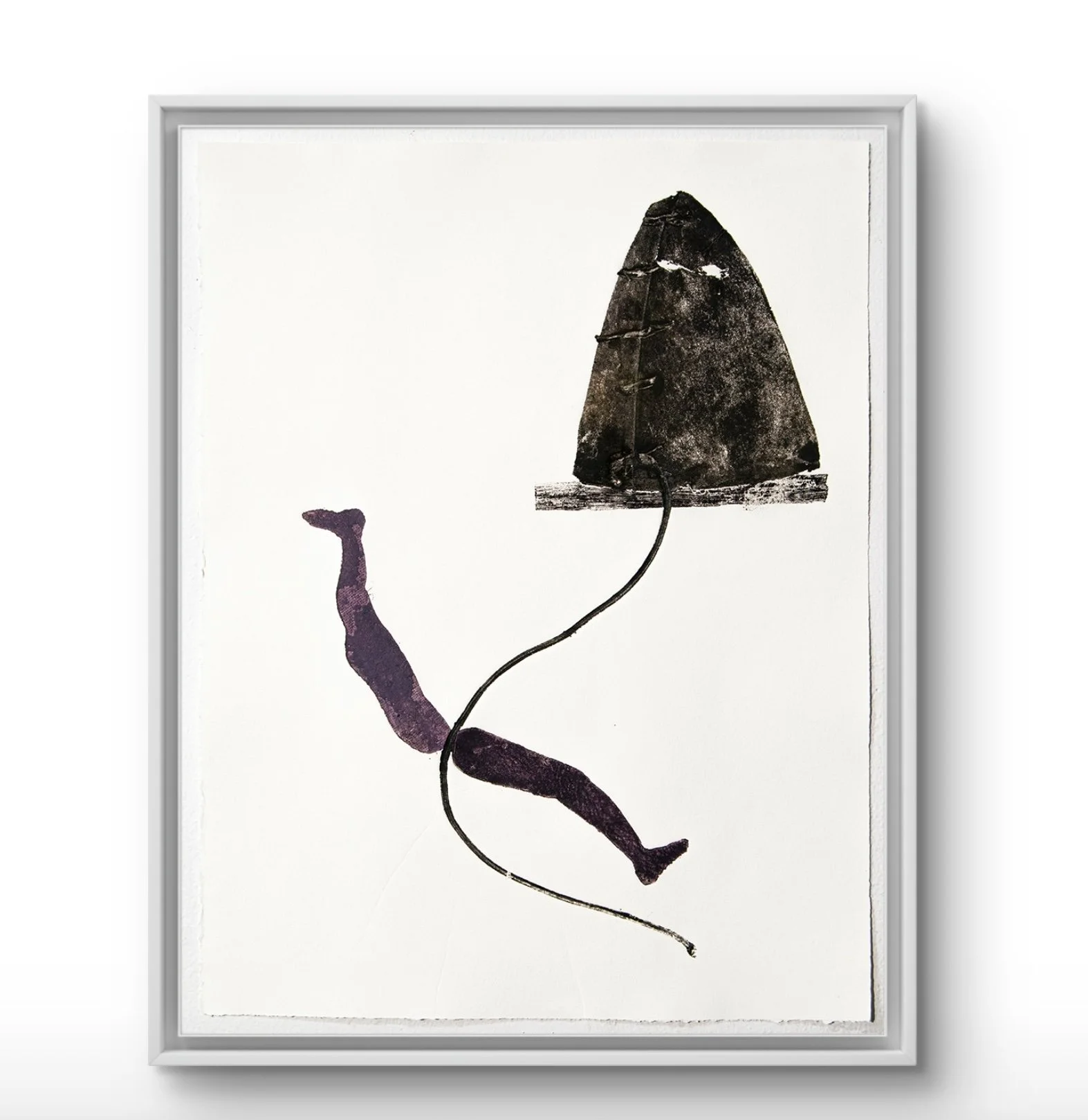 Fanny Allié: "Legs Apart With String" Unique Print