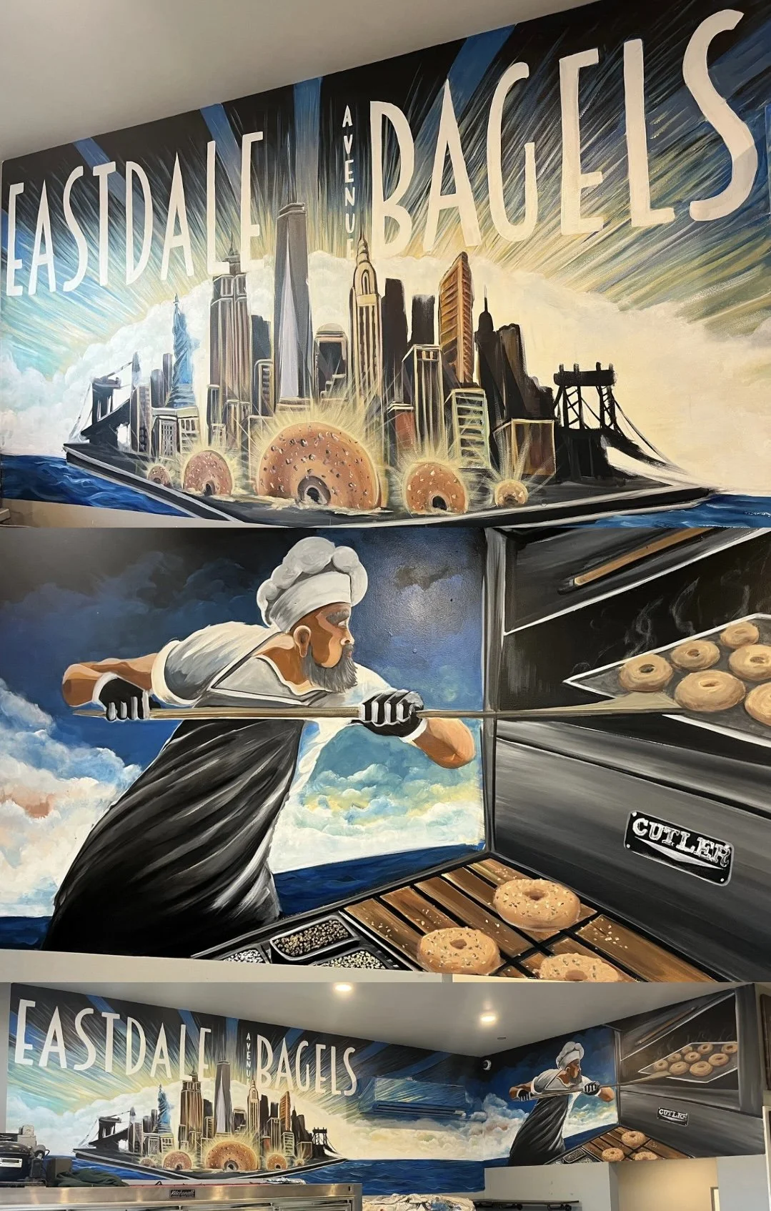 Eastdale Ave Bagels Entrance mural
- 2025 Macdonnell Heights NY