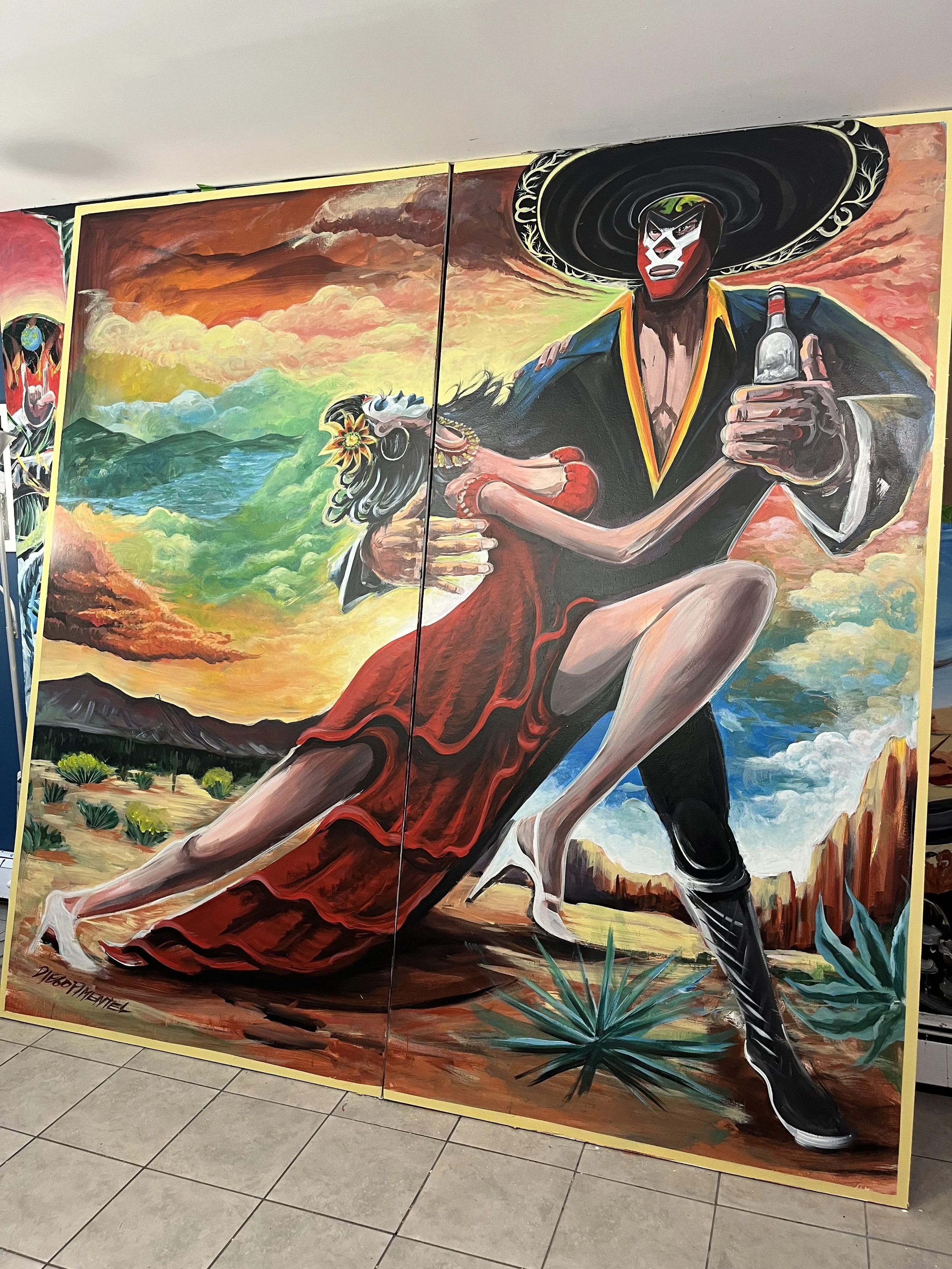 La Mexicana 2 Panel Mural
8ft x 8ft
- 2025 NBNY