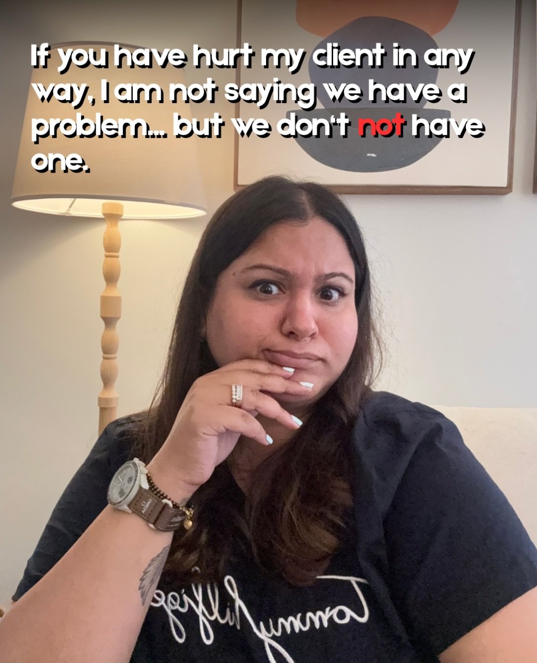 Therapy is a judgment-free space.
For my client. Hope that helps. 😂