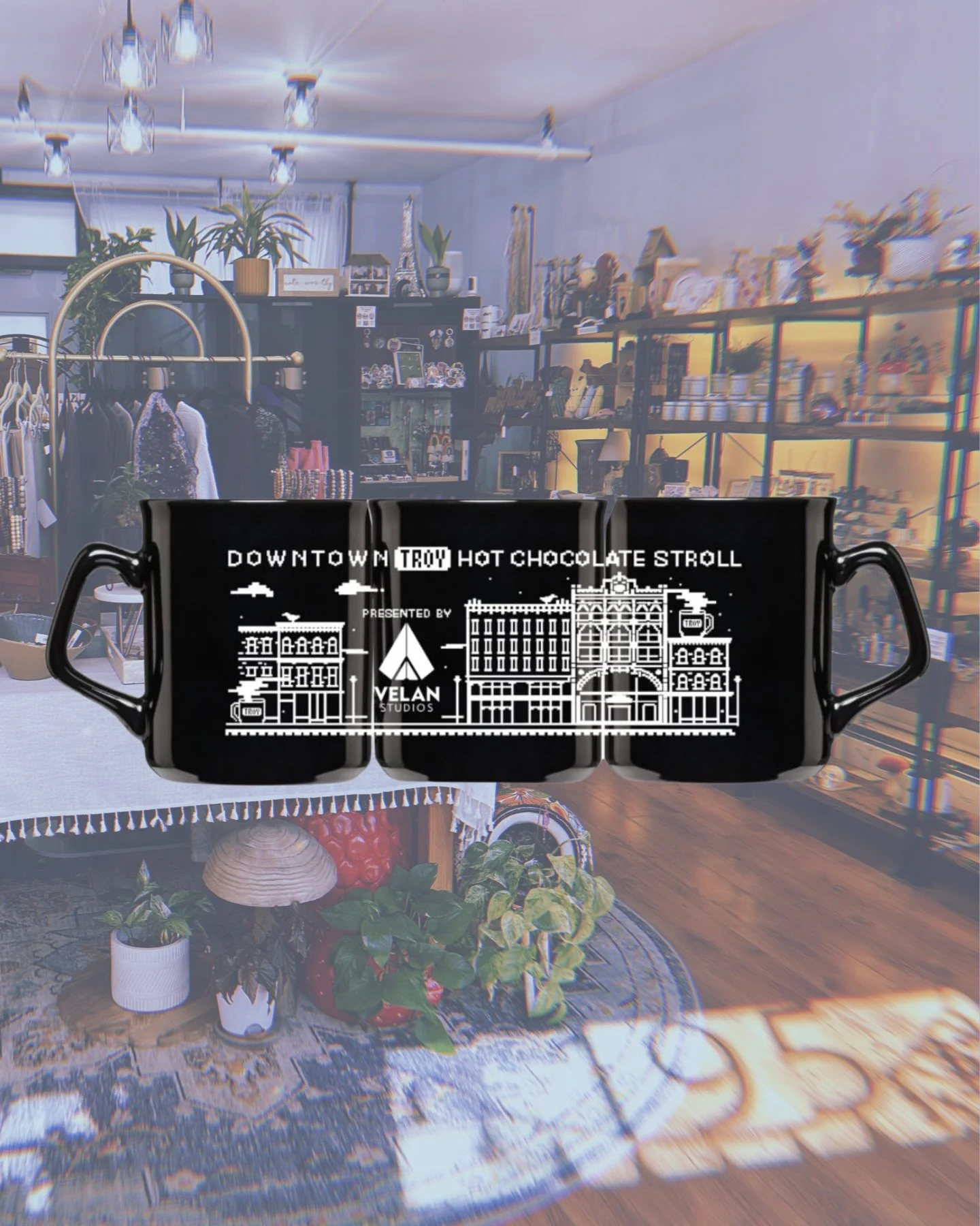 Hot chocolate in one hand, local goodies in the other ☕️✨

We&rsquo;re open late (til 7pm!) for the Hot Chocolate Stroll in Downtown Troy, so grab your coco, wander around, and pop in to treat yourself. ✨

See you Friday! 🤎🍫 #ShopLocal #HotChocolat