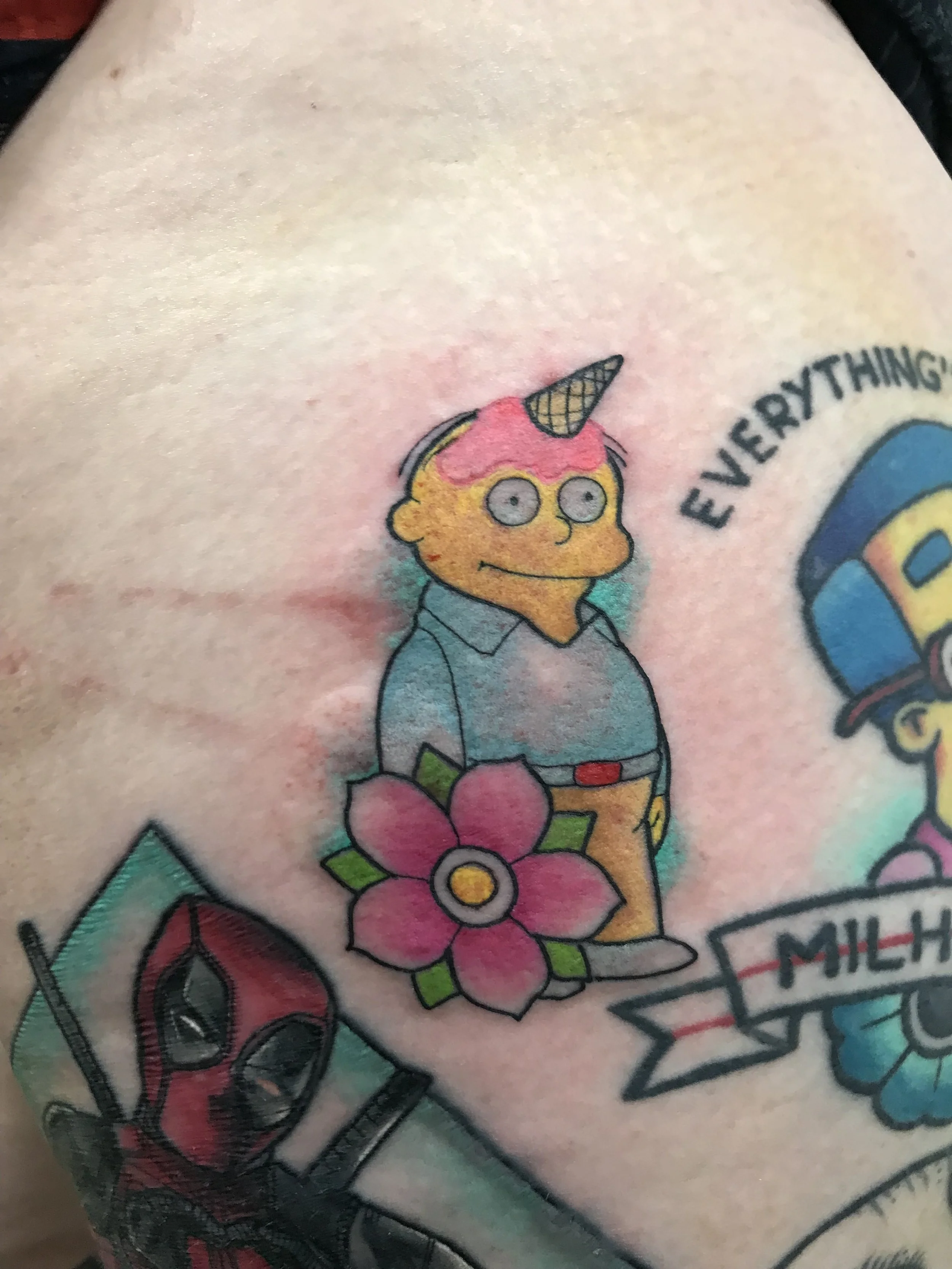 Ralph wiggum tattoo brisbane pop culture gaming 
