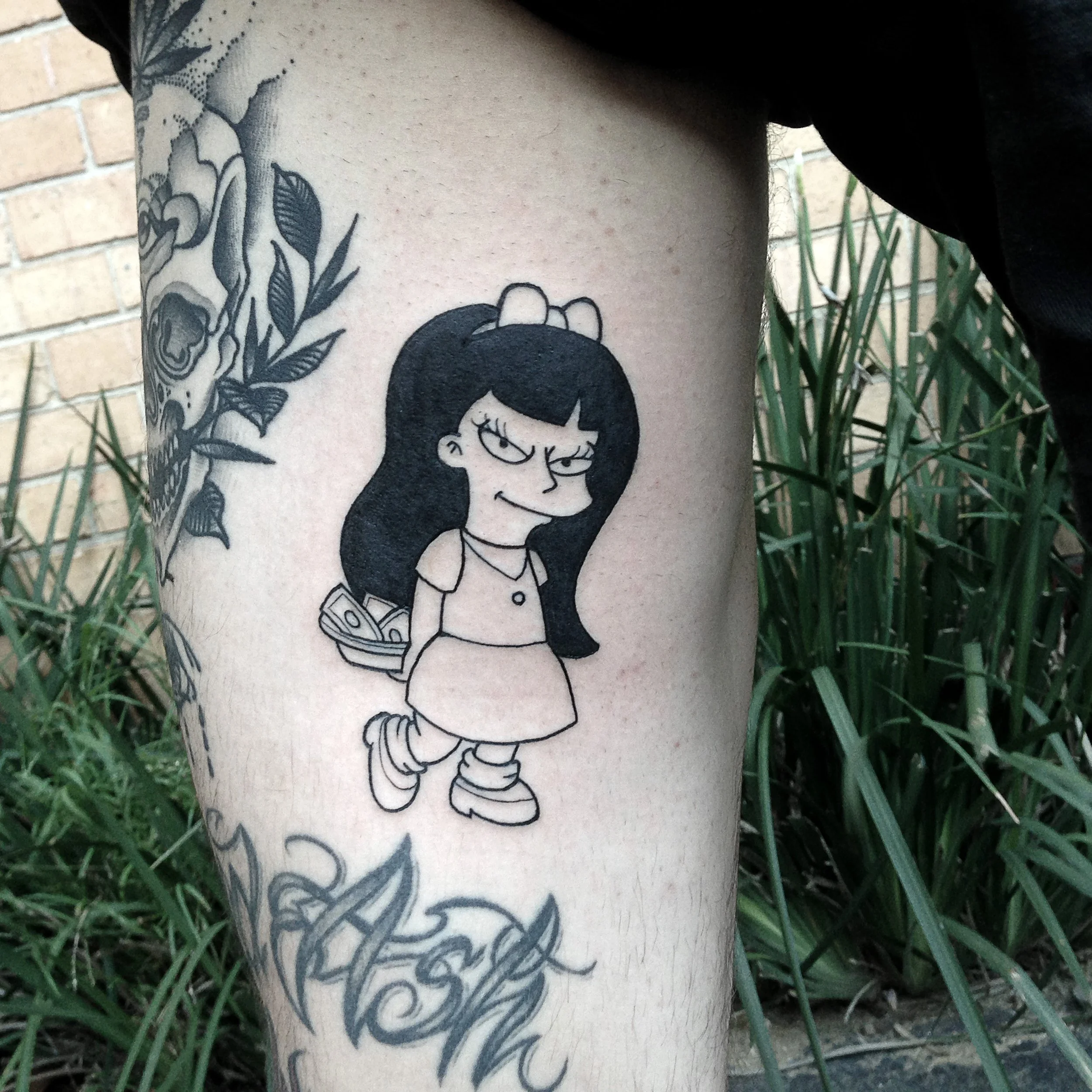 Simpsons tattoo brisbane pop culture gaming