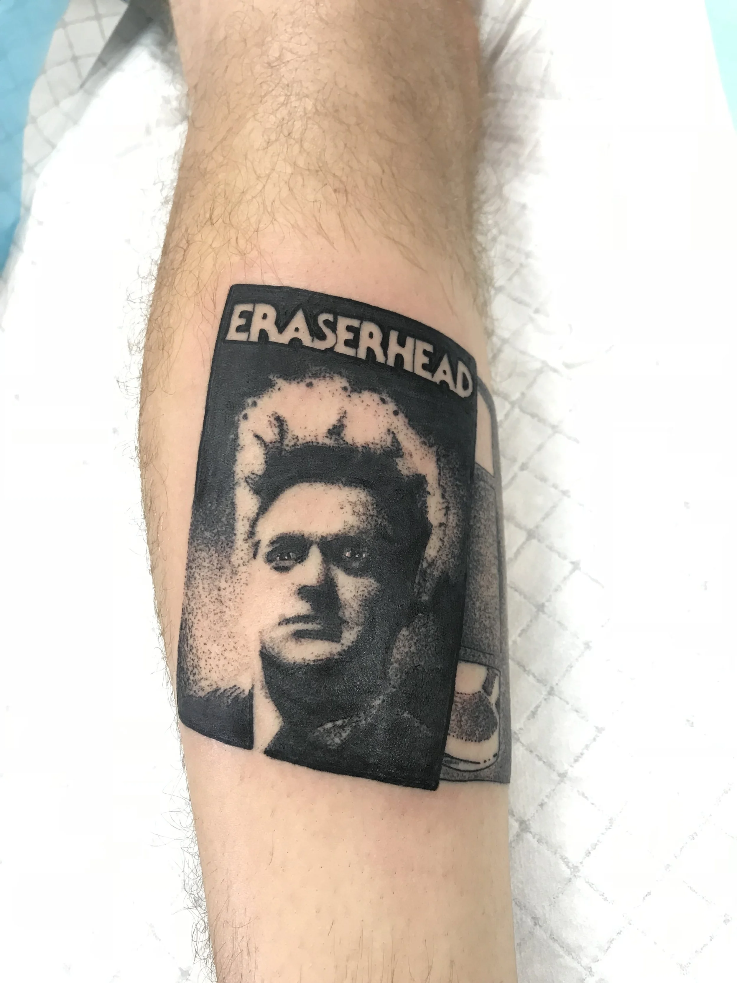 Eraser head tattoo brisbane pop culture gaming