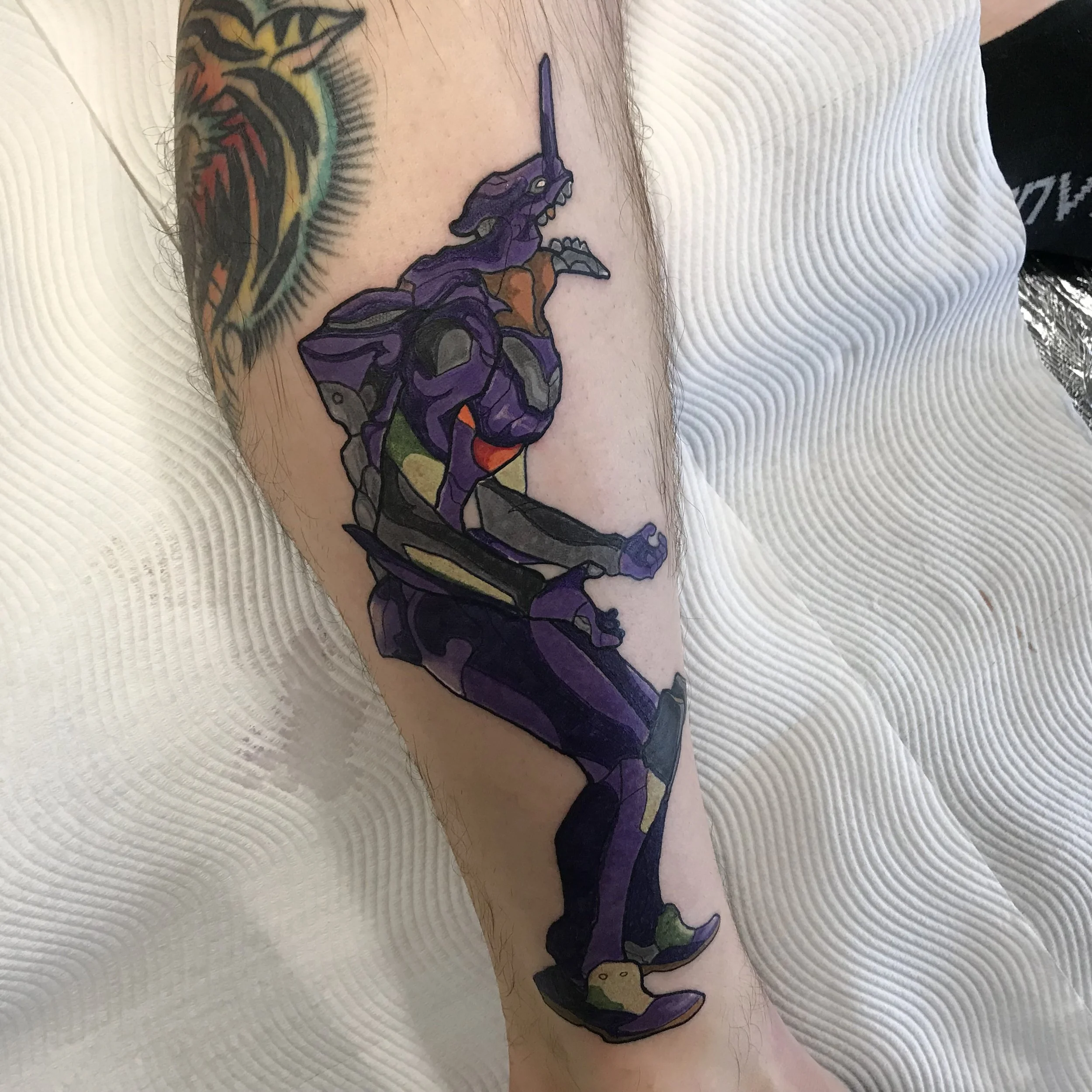 Evangelion tattoo brisbane pop culture gaming 