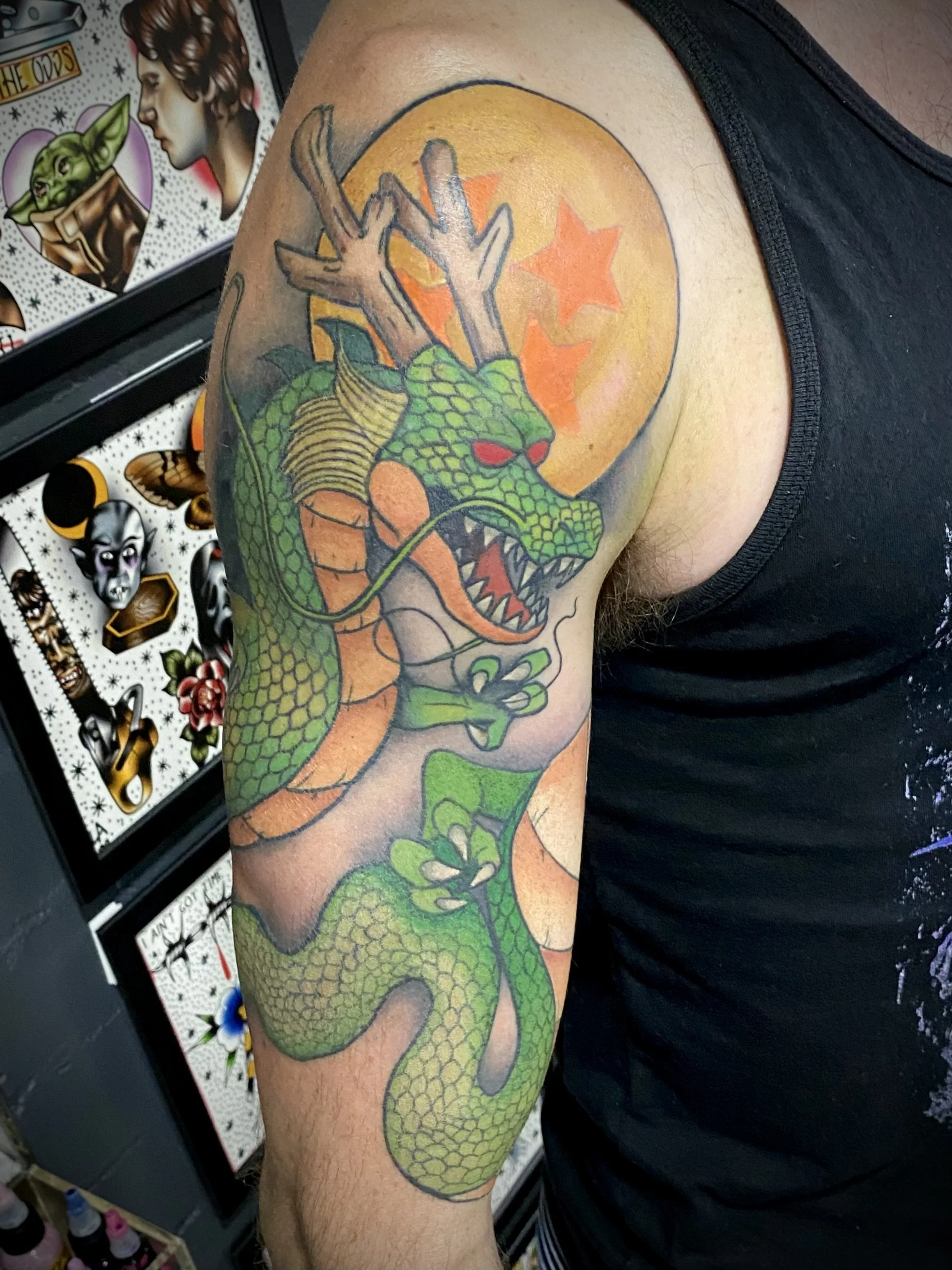 Brisbane tattoo vegan pop culture shenron dbz.jpeg