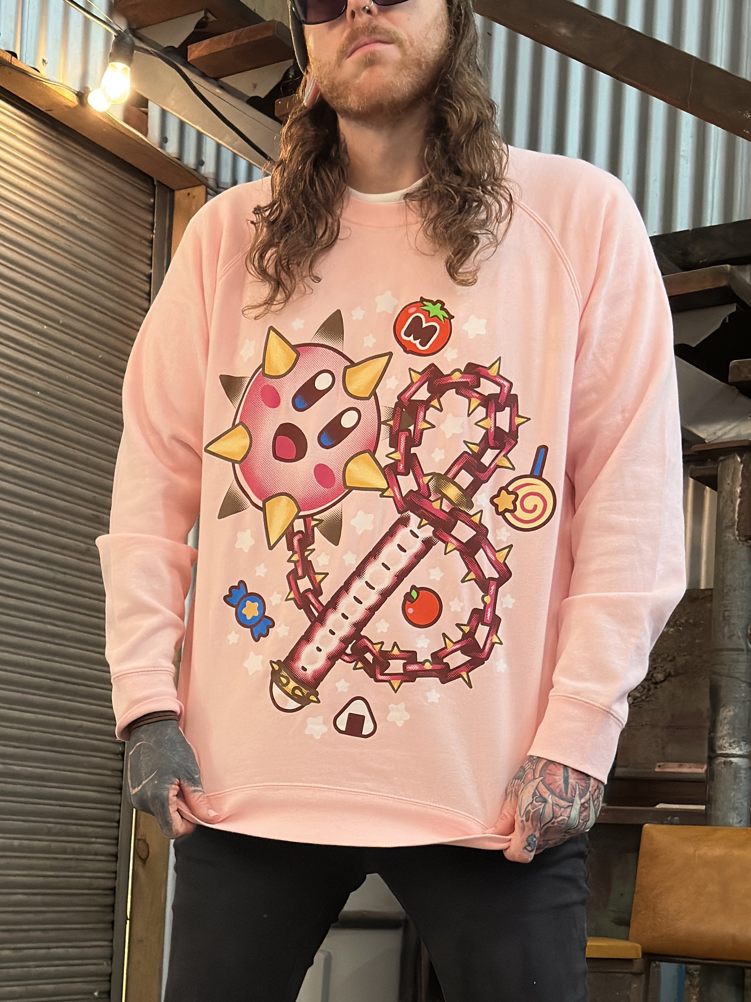💫 Artisan Kirb' Flail 💫 High Quality Crew Sweatshirt // PRE SALE