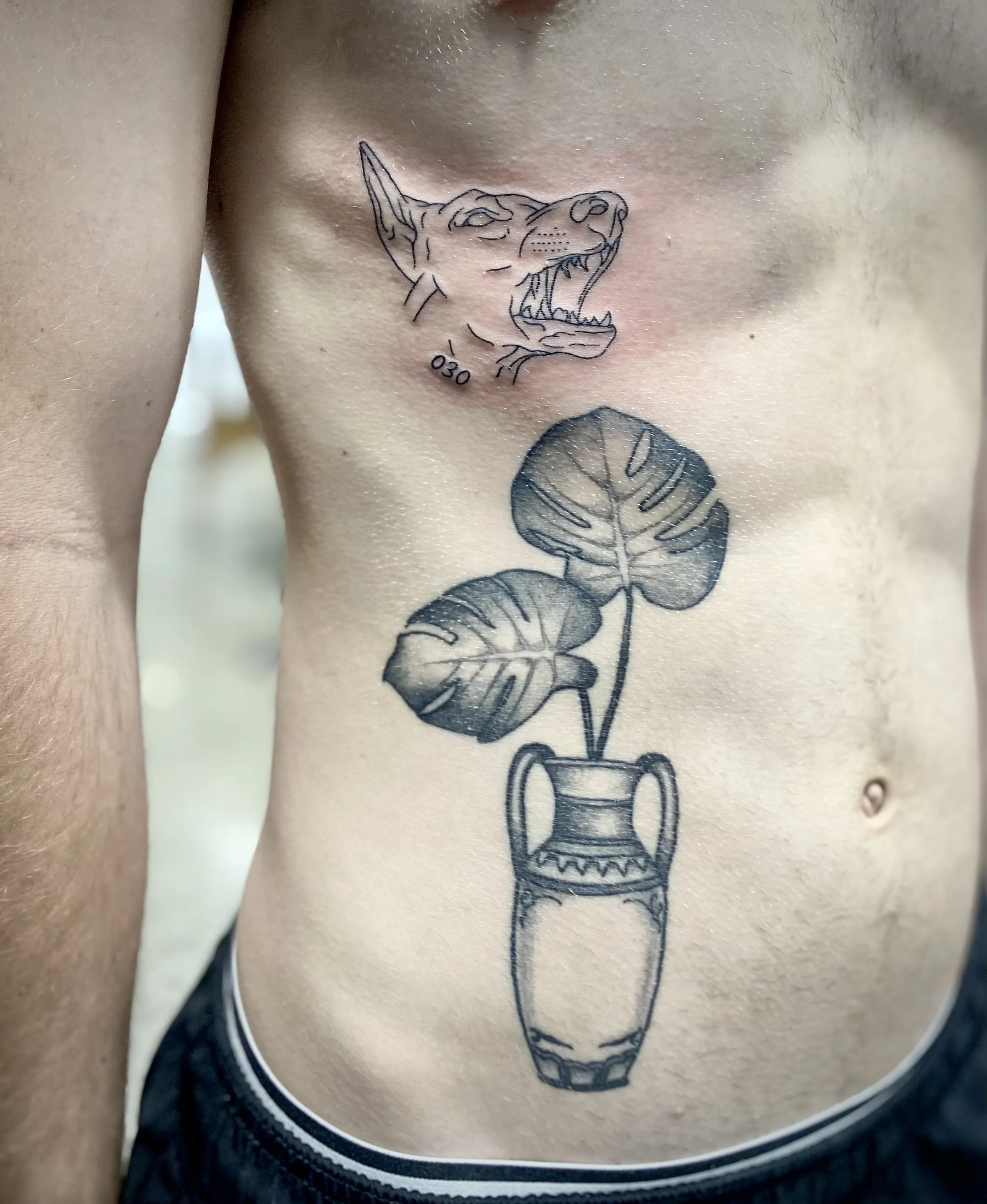 Brisbane tattoo vegan pop culture fine line .jpeg