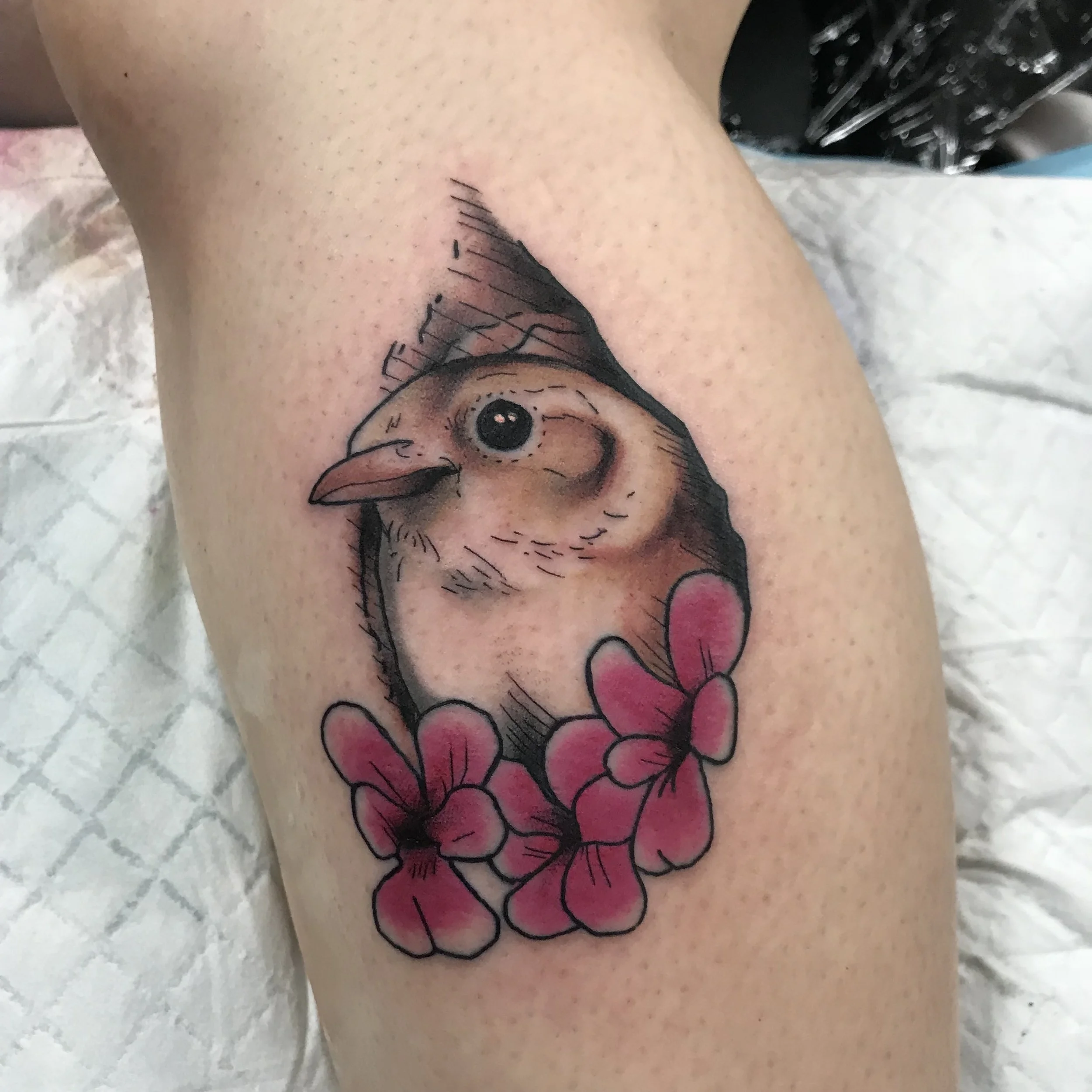 Bird tattoo brisbane pop culture gaming 