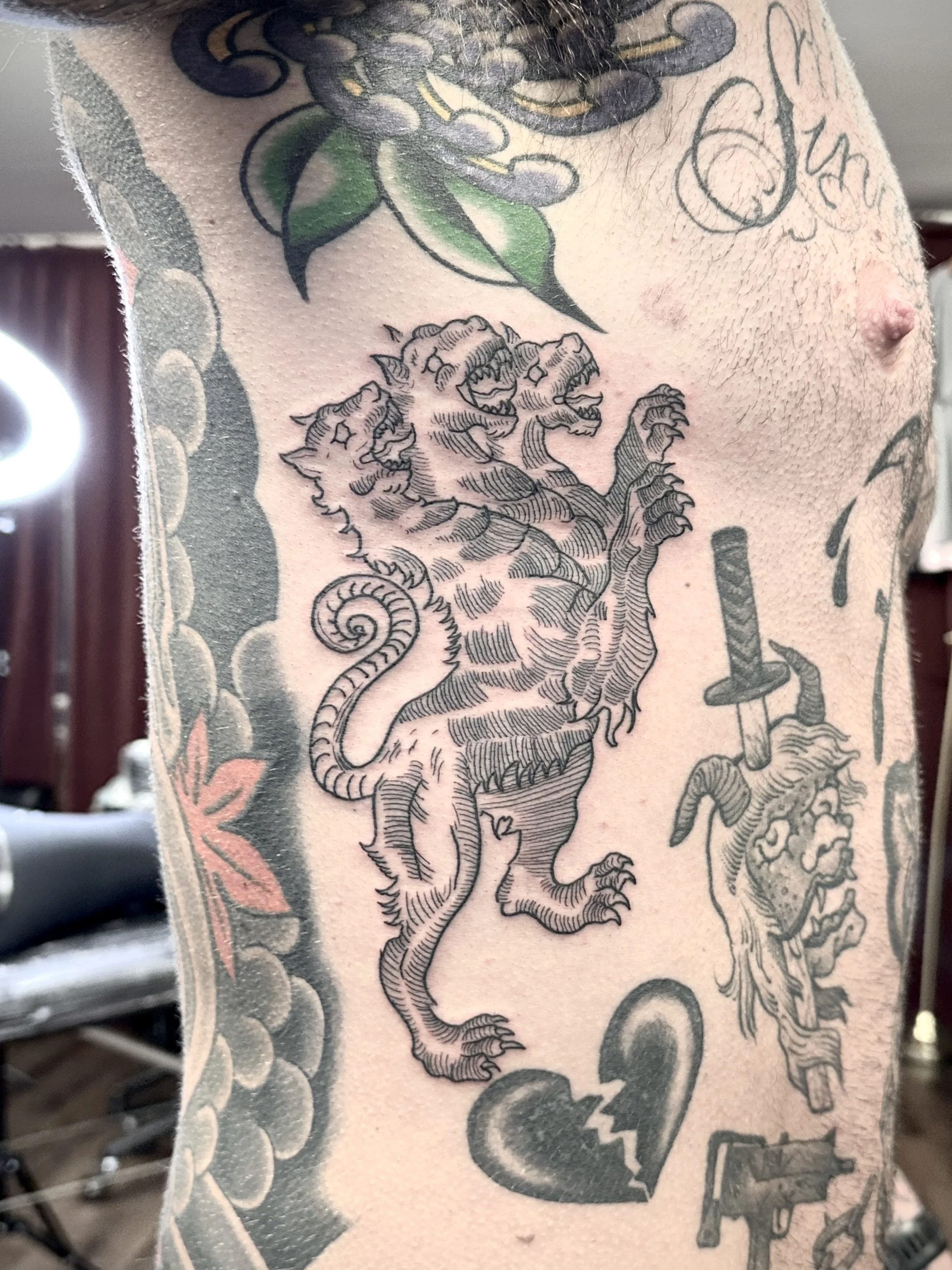 Etching rib tattoo brisbane best fine line tattoo artist