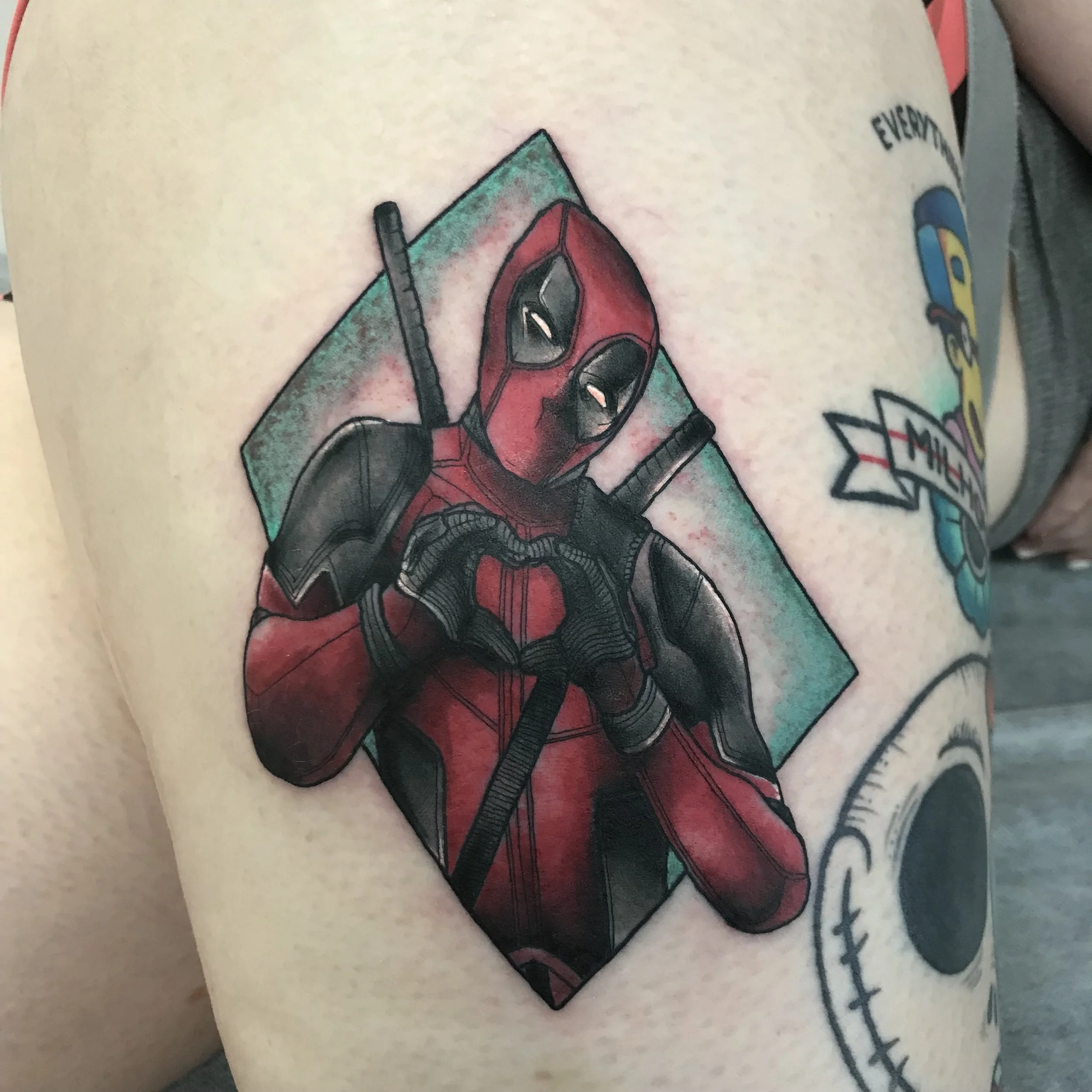 Deadpool tattoo brisbane pop culture gaming 