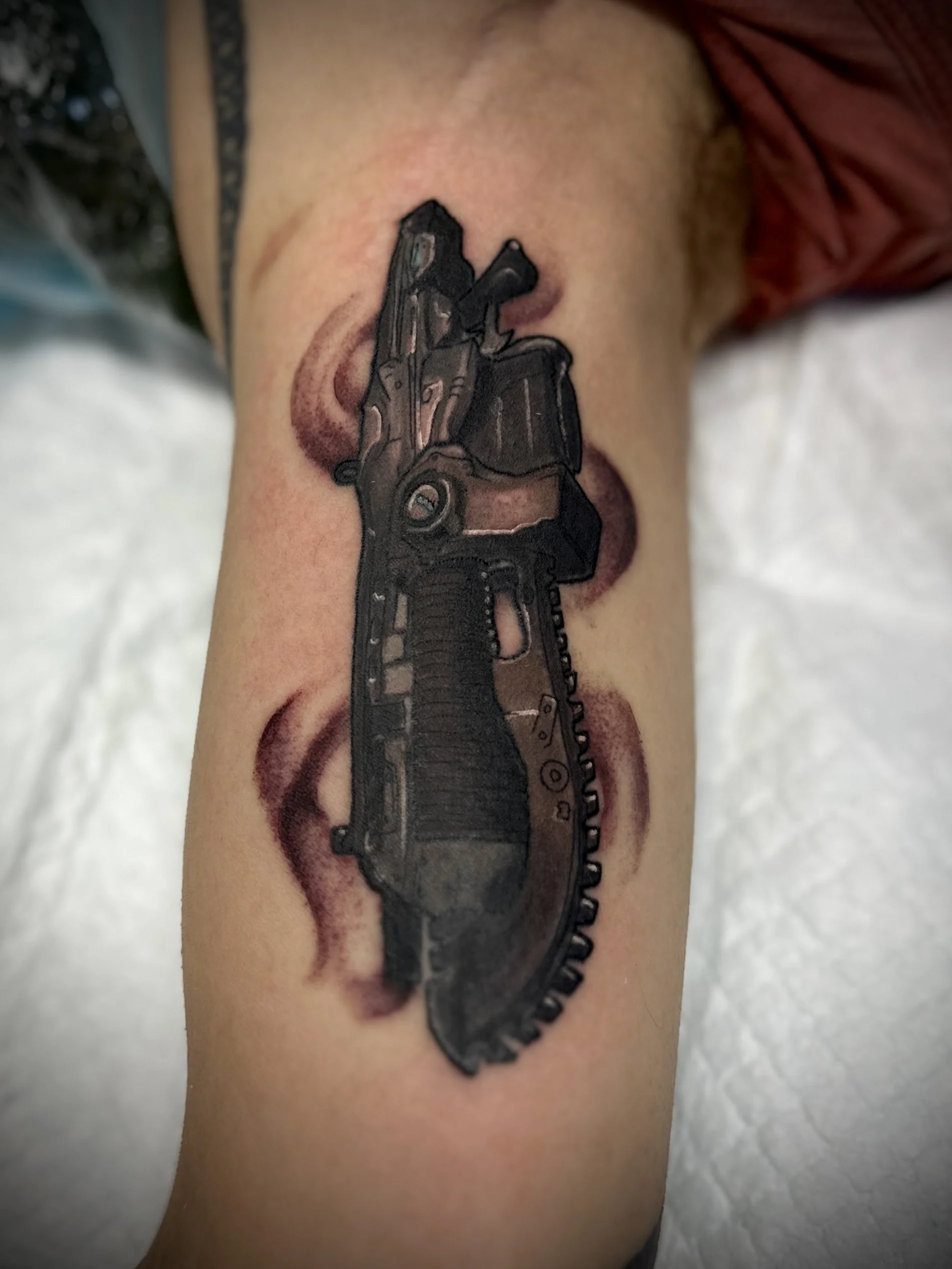 Gears of War tattoo brisbane vegan pop culture