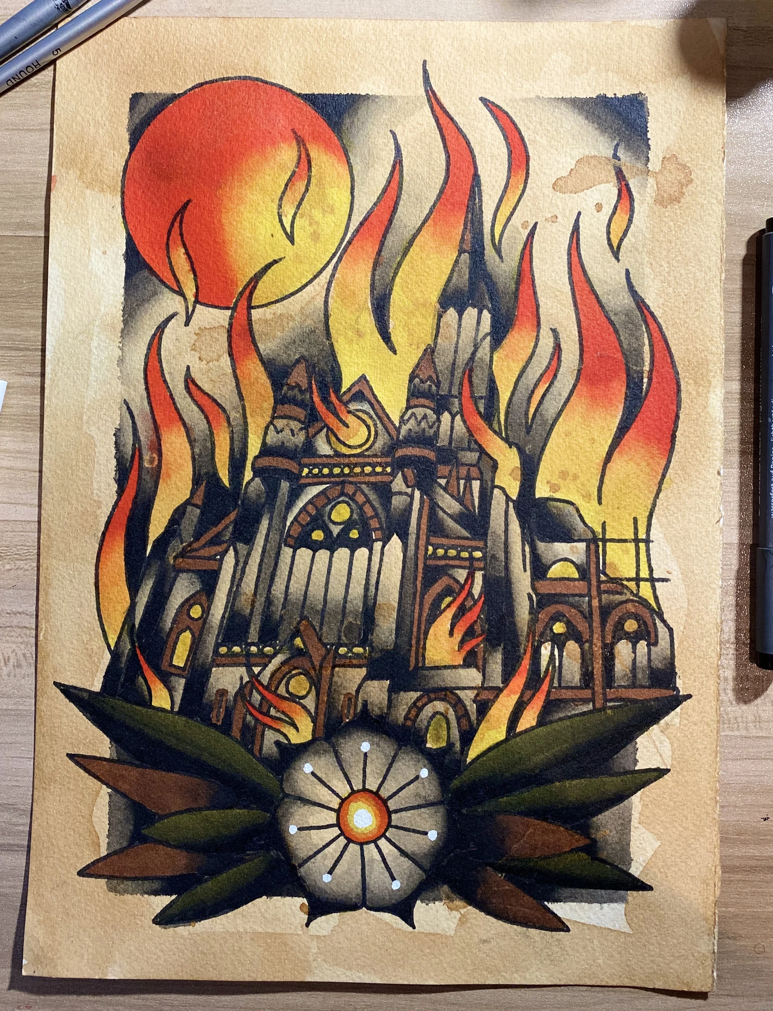 Melbourne Church Burn