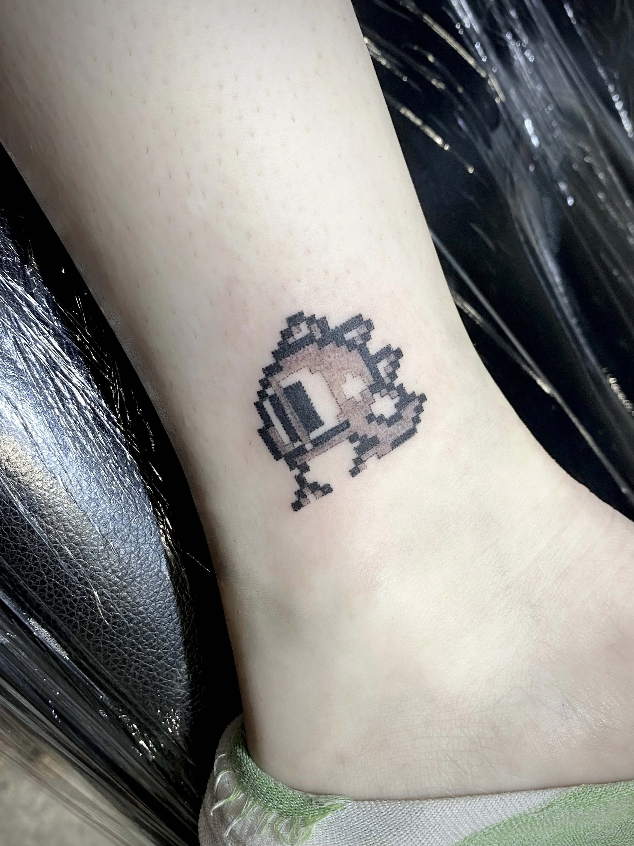 Brisbane tattoo vegan pop culture fine line bubble bobble.jpeg