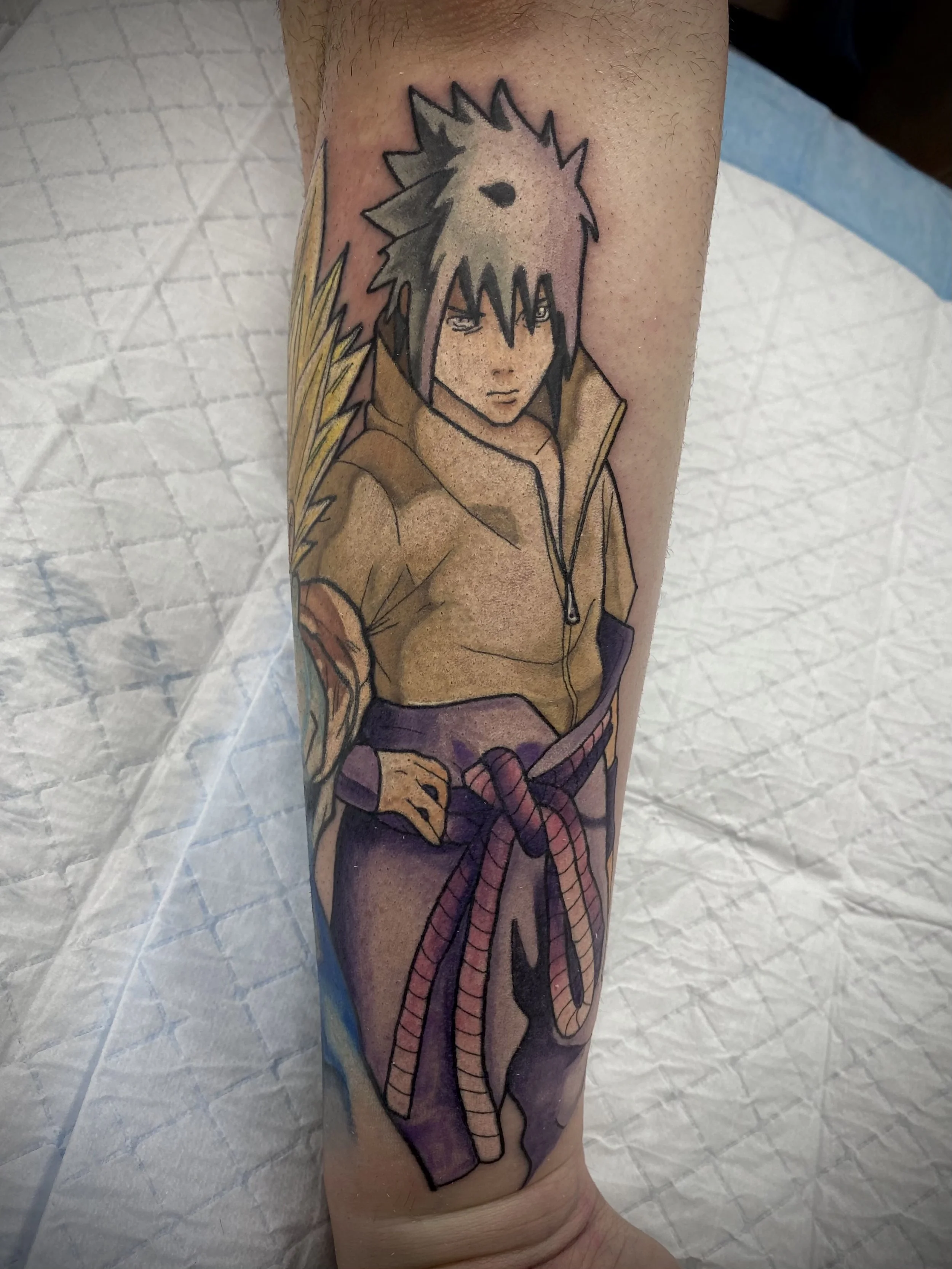 Naruto anime tattoo brisbane pop culture gaming tattoos