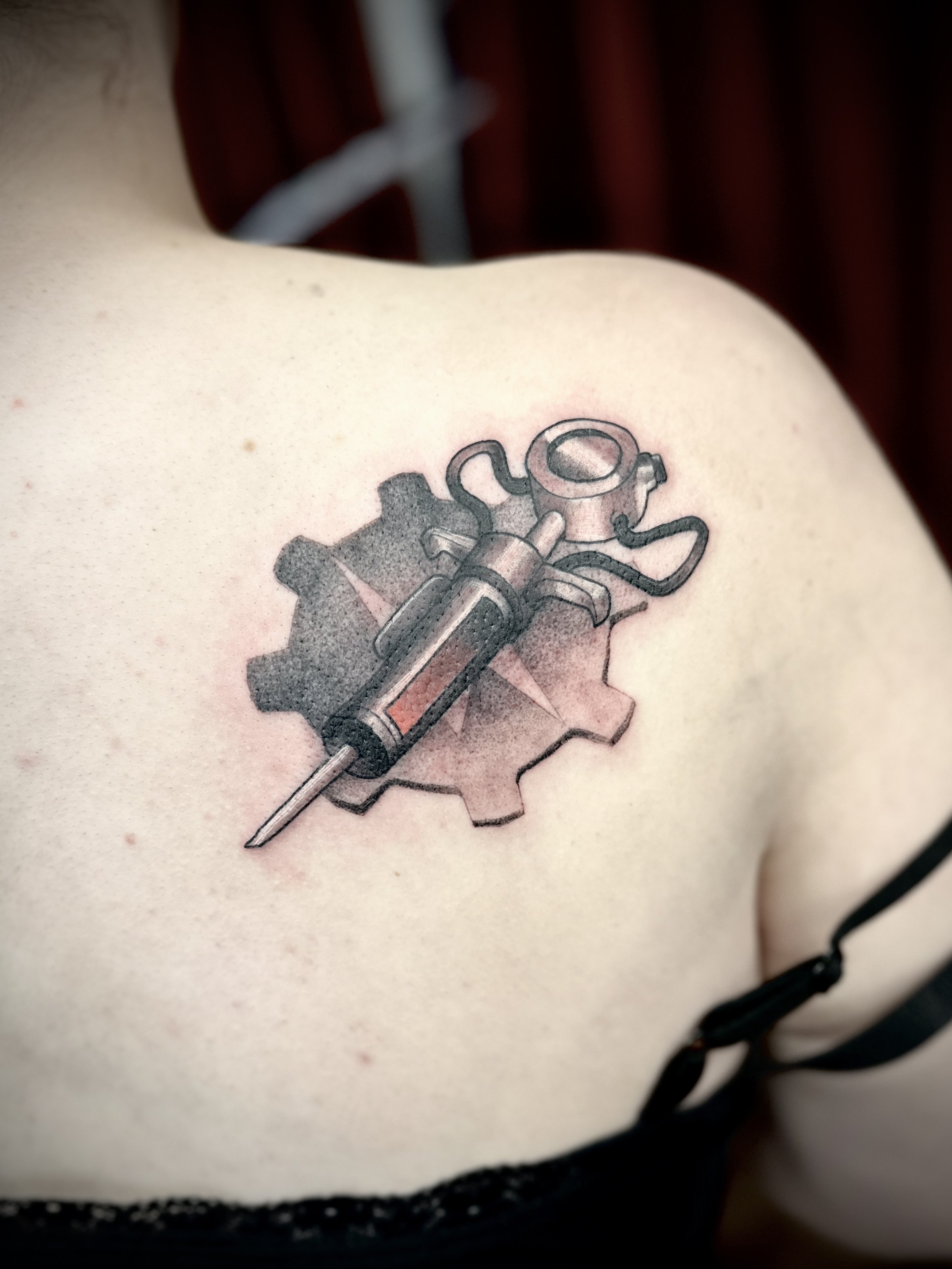 Fallout tattoo stimpak brisbane pop culture gaming