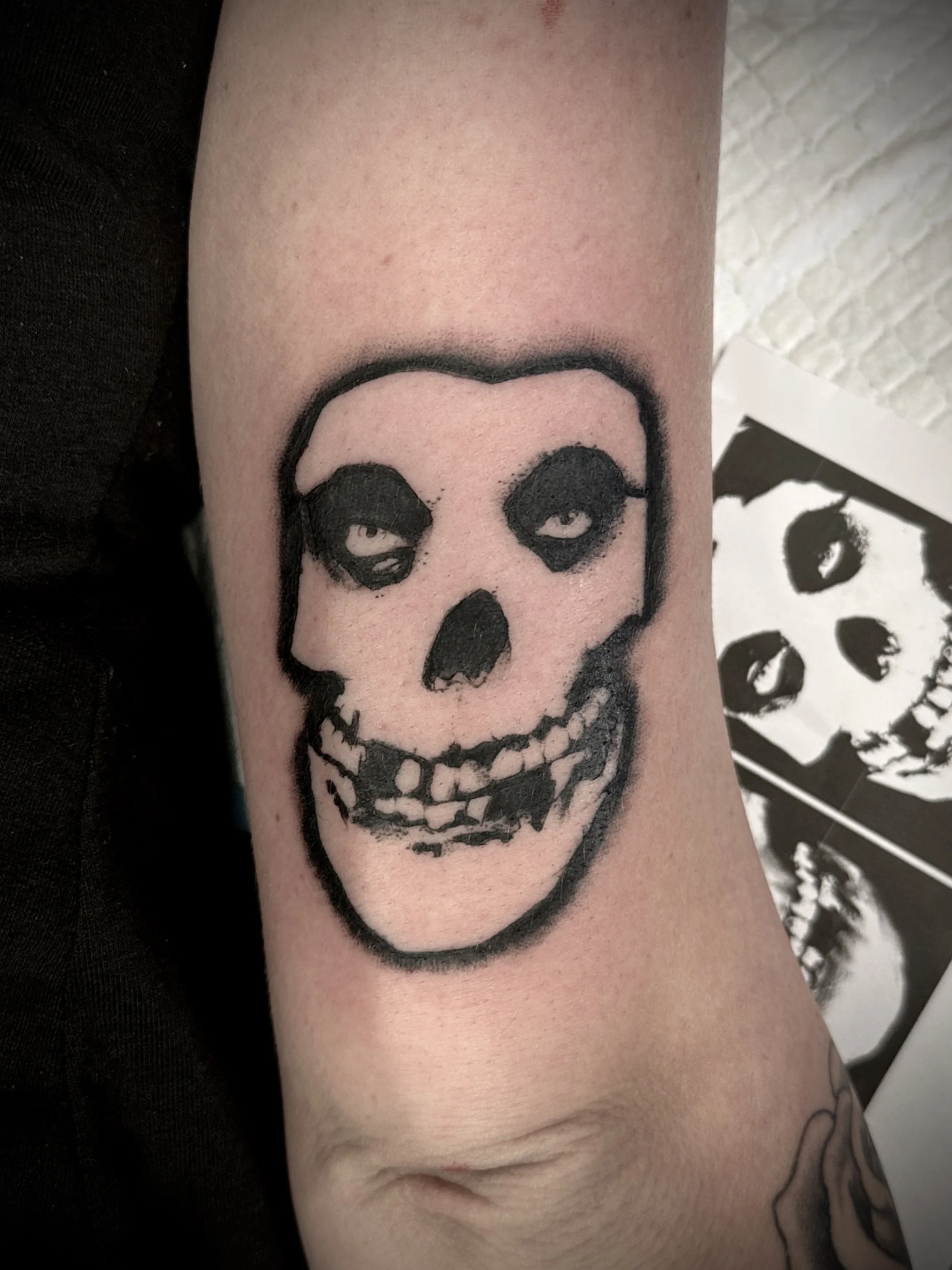 Misfits fiend skull tattoo