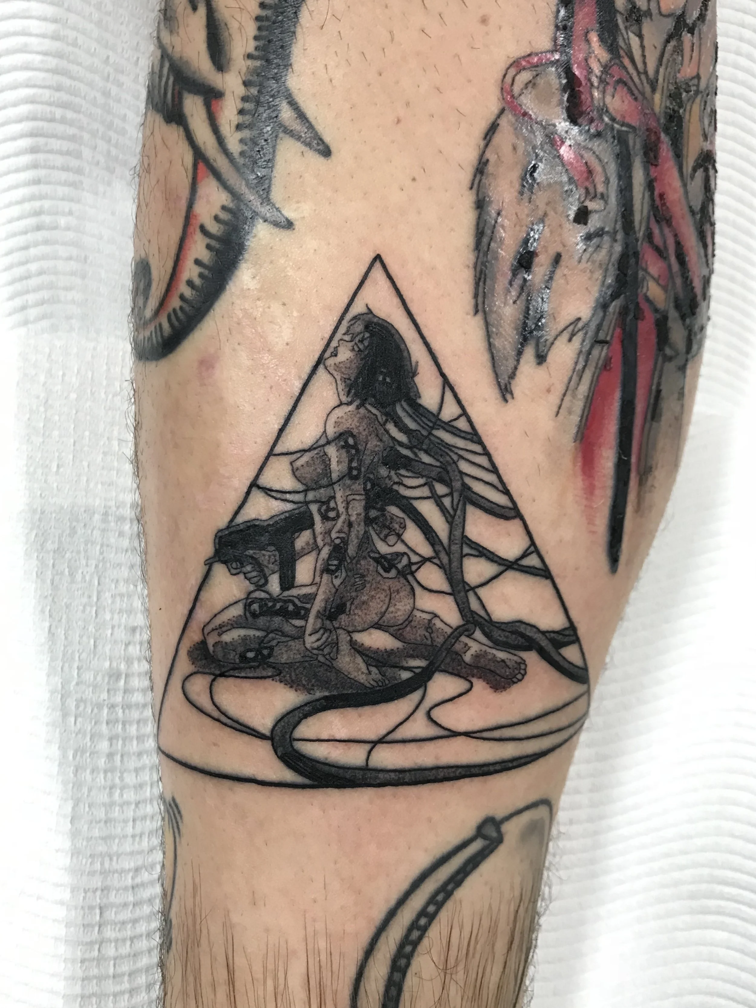 Ghost in the shell tattoo brisbane pop culture gaming brisbane best anime manga tattoos artist