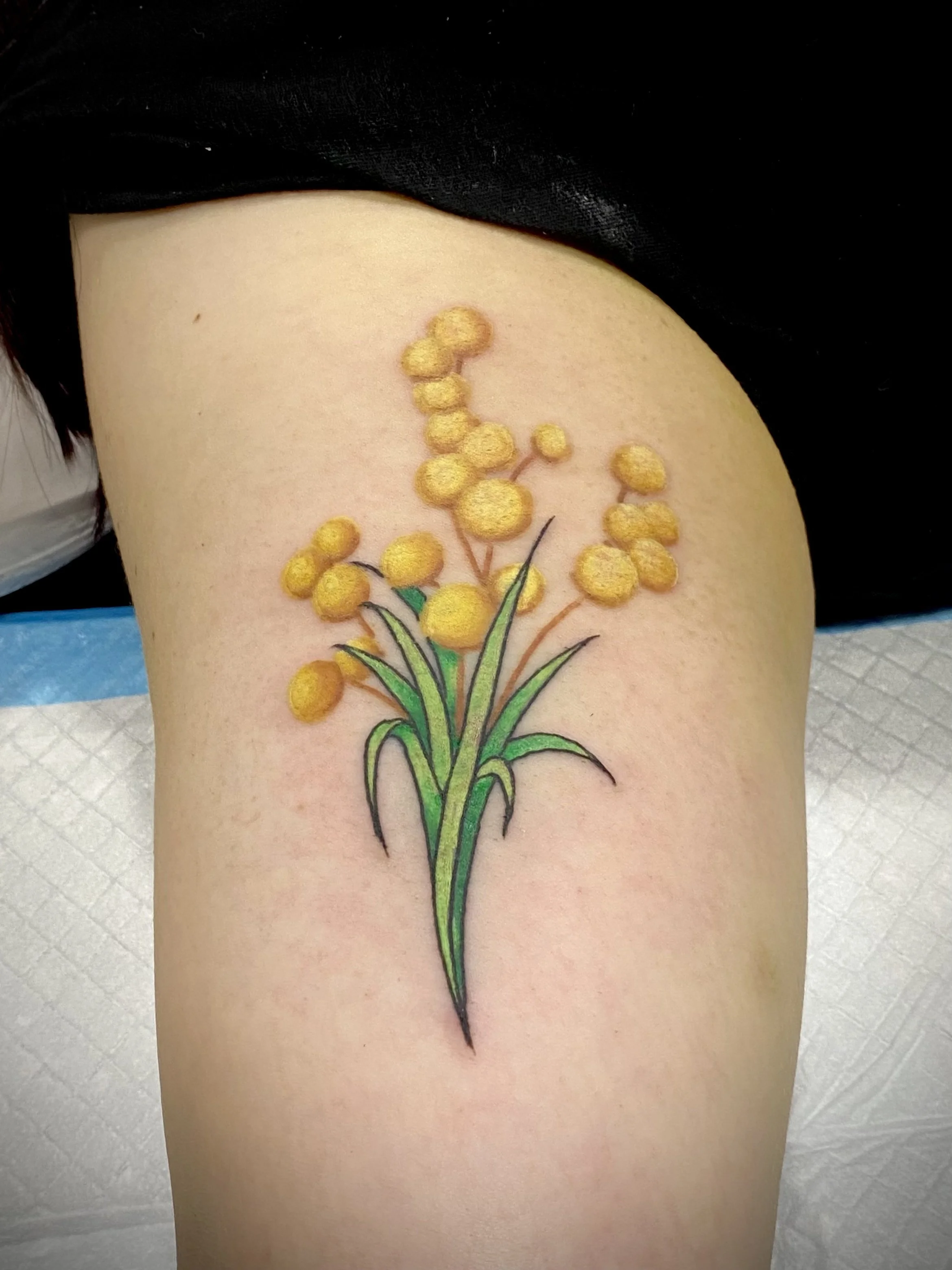Floral tattoo brisbane pop culture gaming 