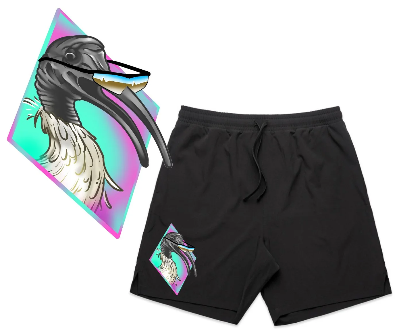 ✨🗑️🐣 I'VE BIN CHICKEN YOU OUT 🐣🗑️✨ Men's Activewear shorts PRE ORDER
