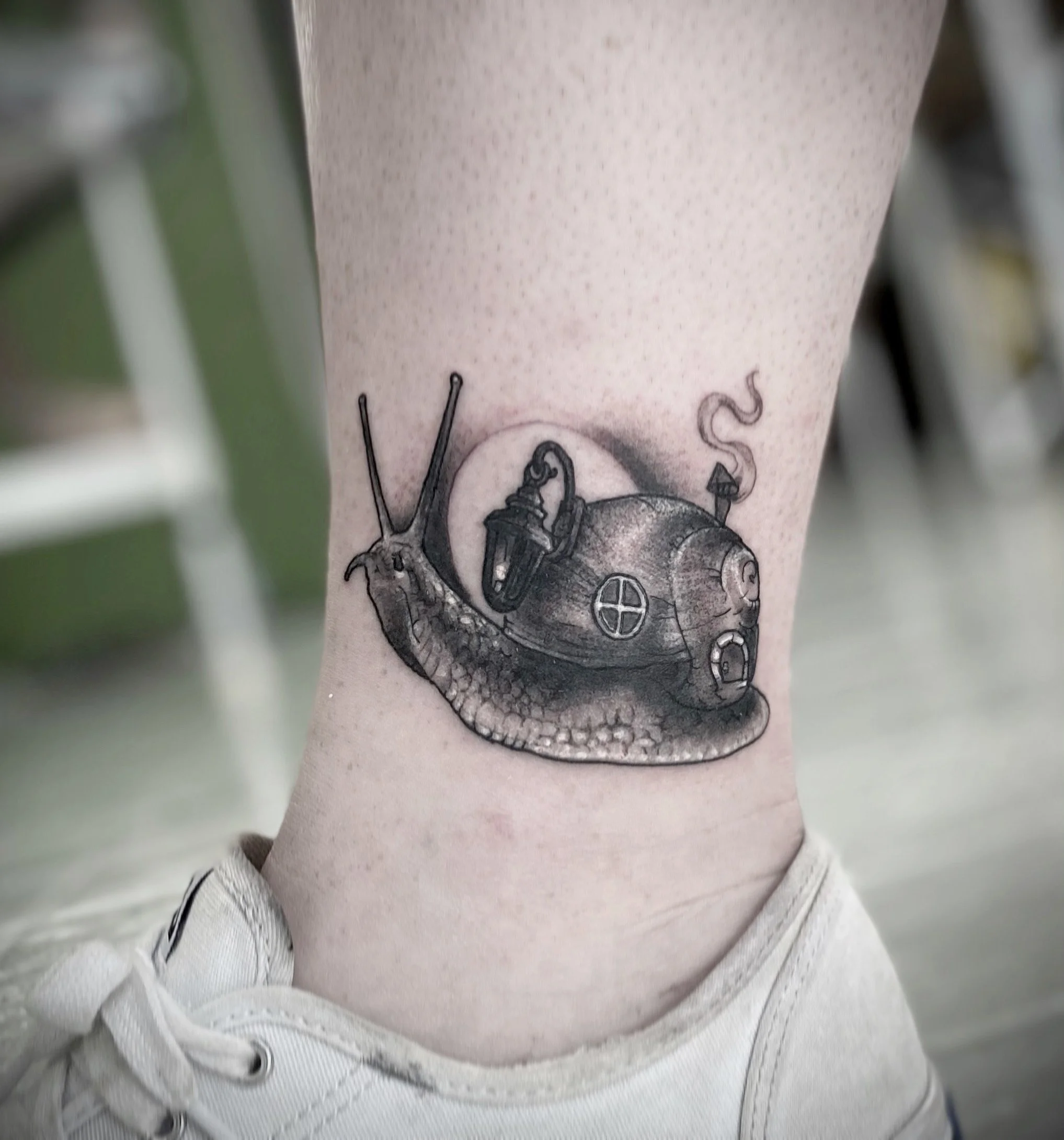 Brisbane tattoo vegan pop culture snail.jpeg