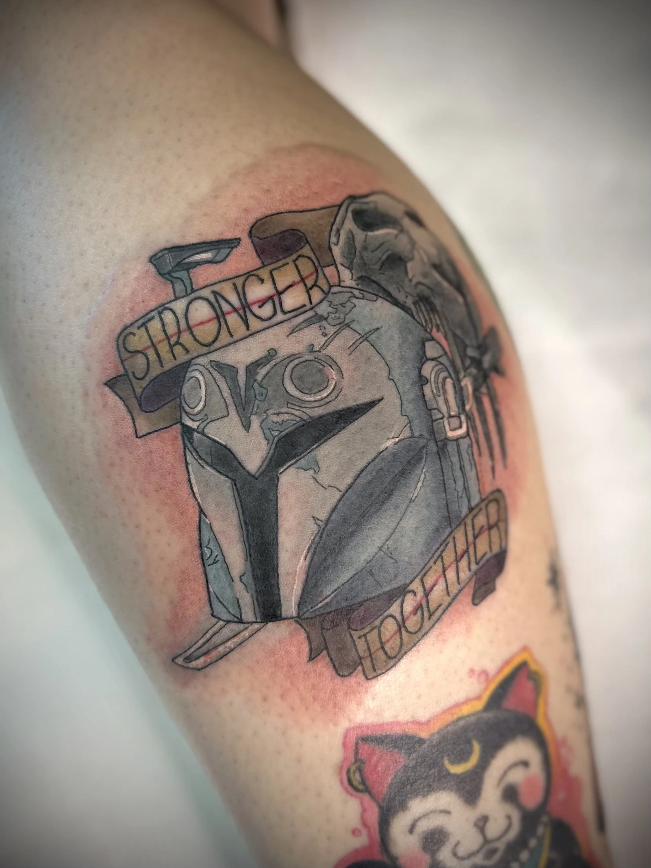 Mandalorian tattoo brisbane pop culture gaming 
