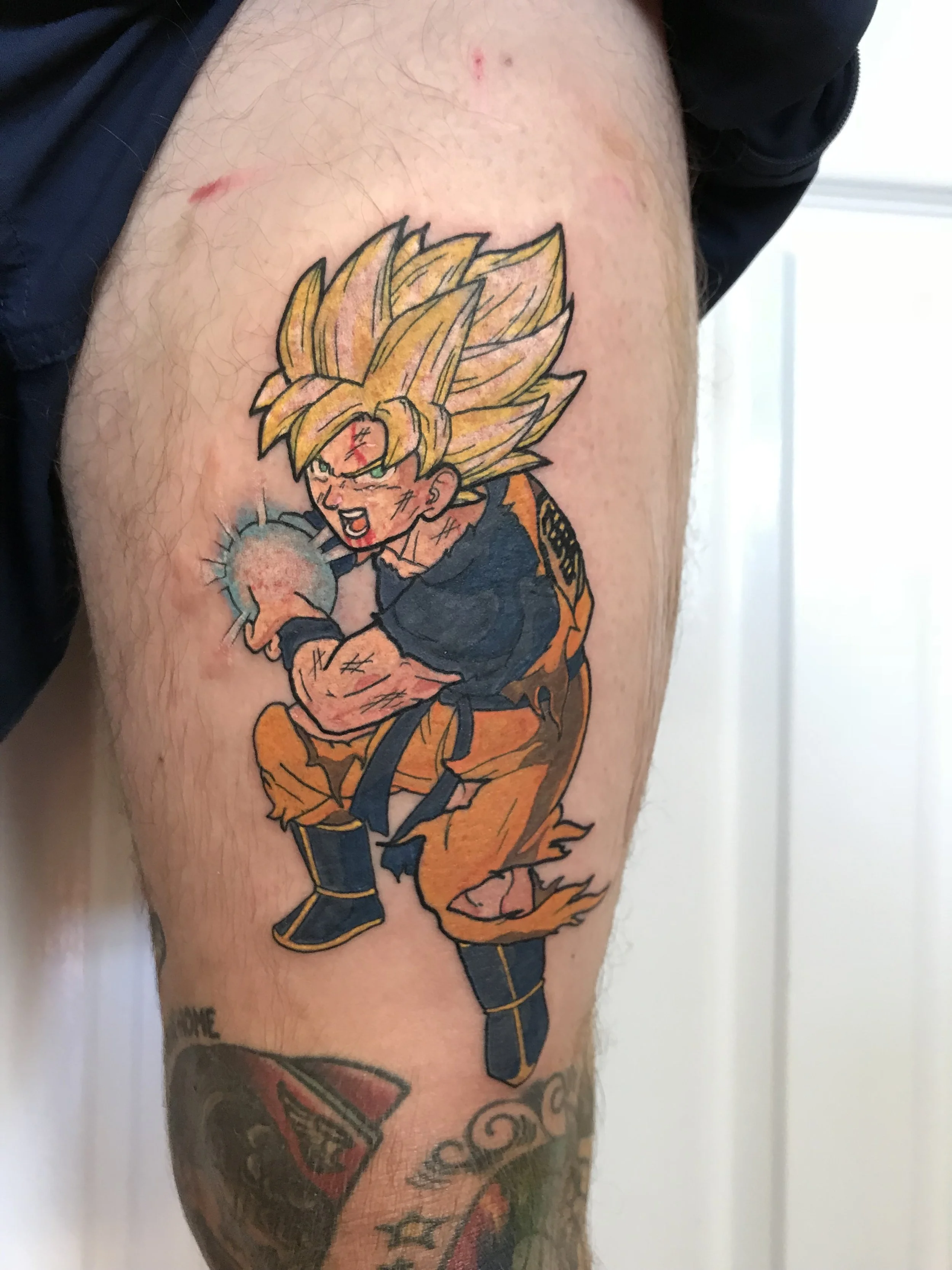 Goku dragon ball z tattoo brisbane pop culture gaming 