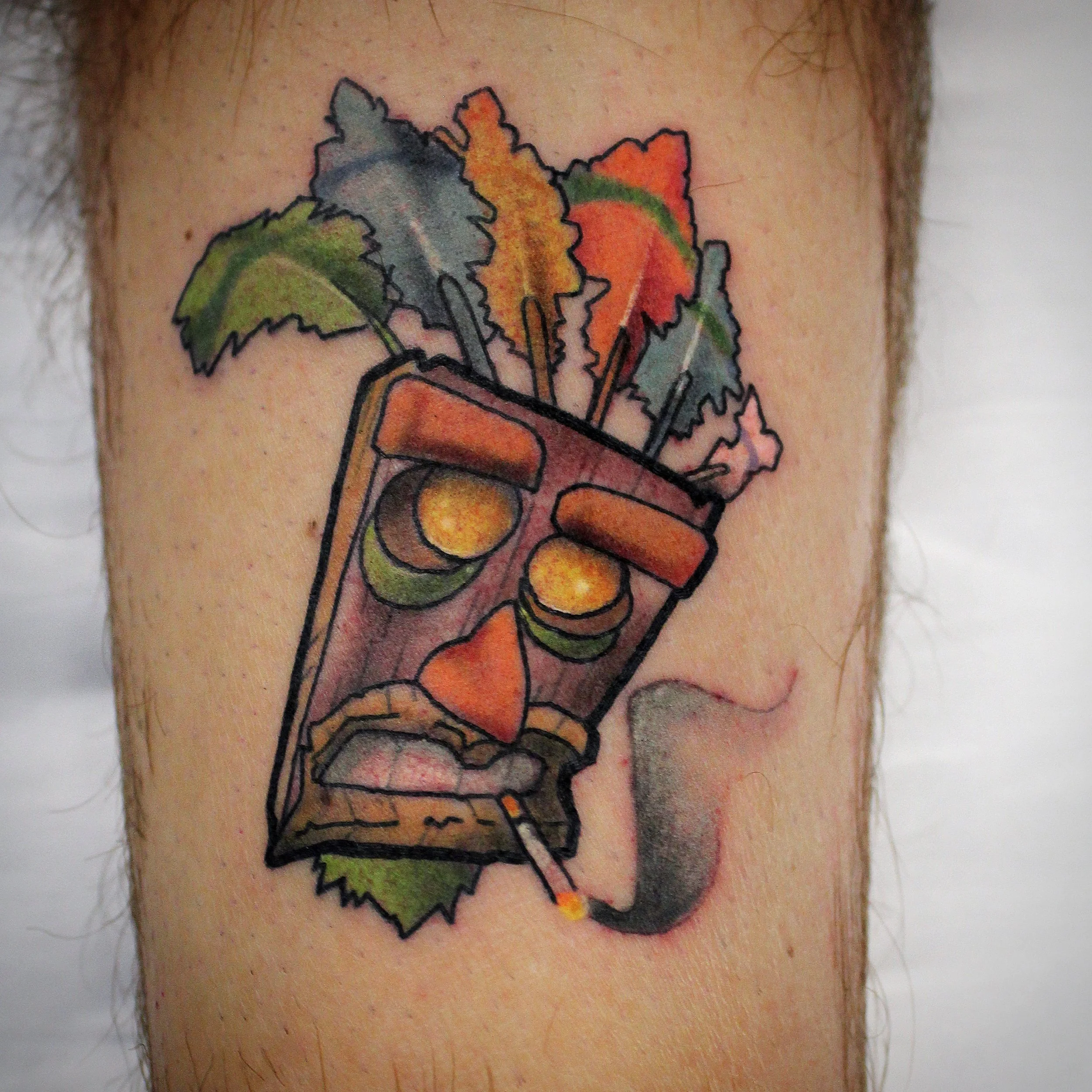 Aku aku tattoo brisbane pop culture gaming 