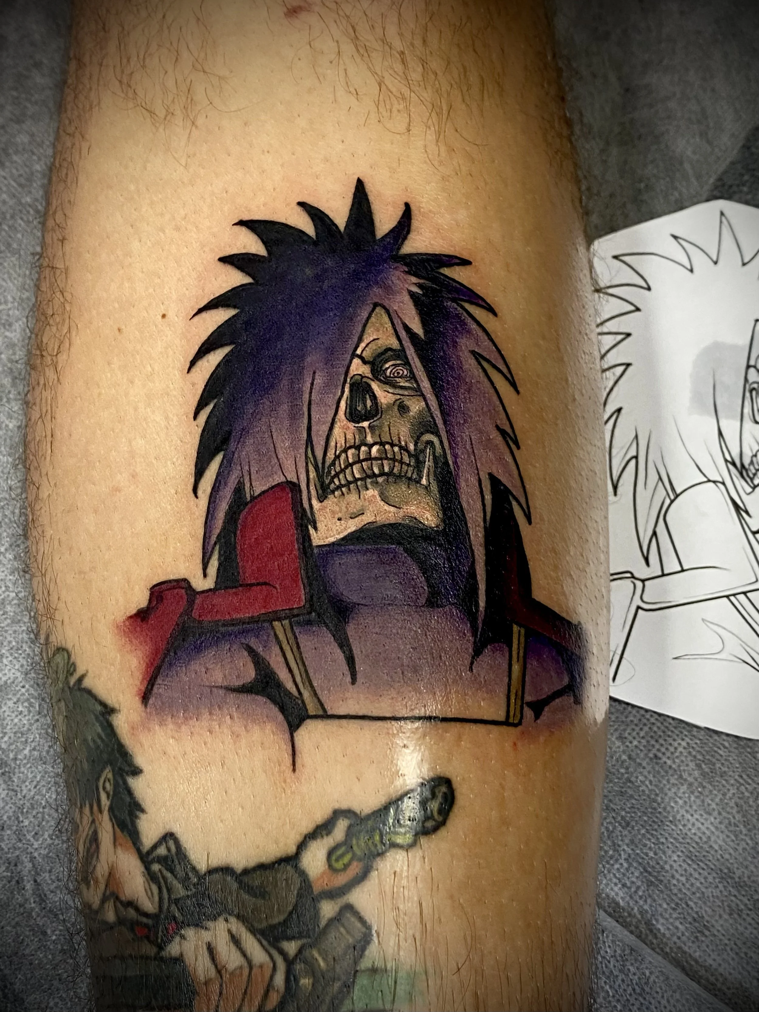 Brisbane tattoo vegan pop culture naruto skull.jpeg