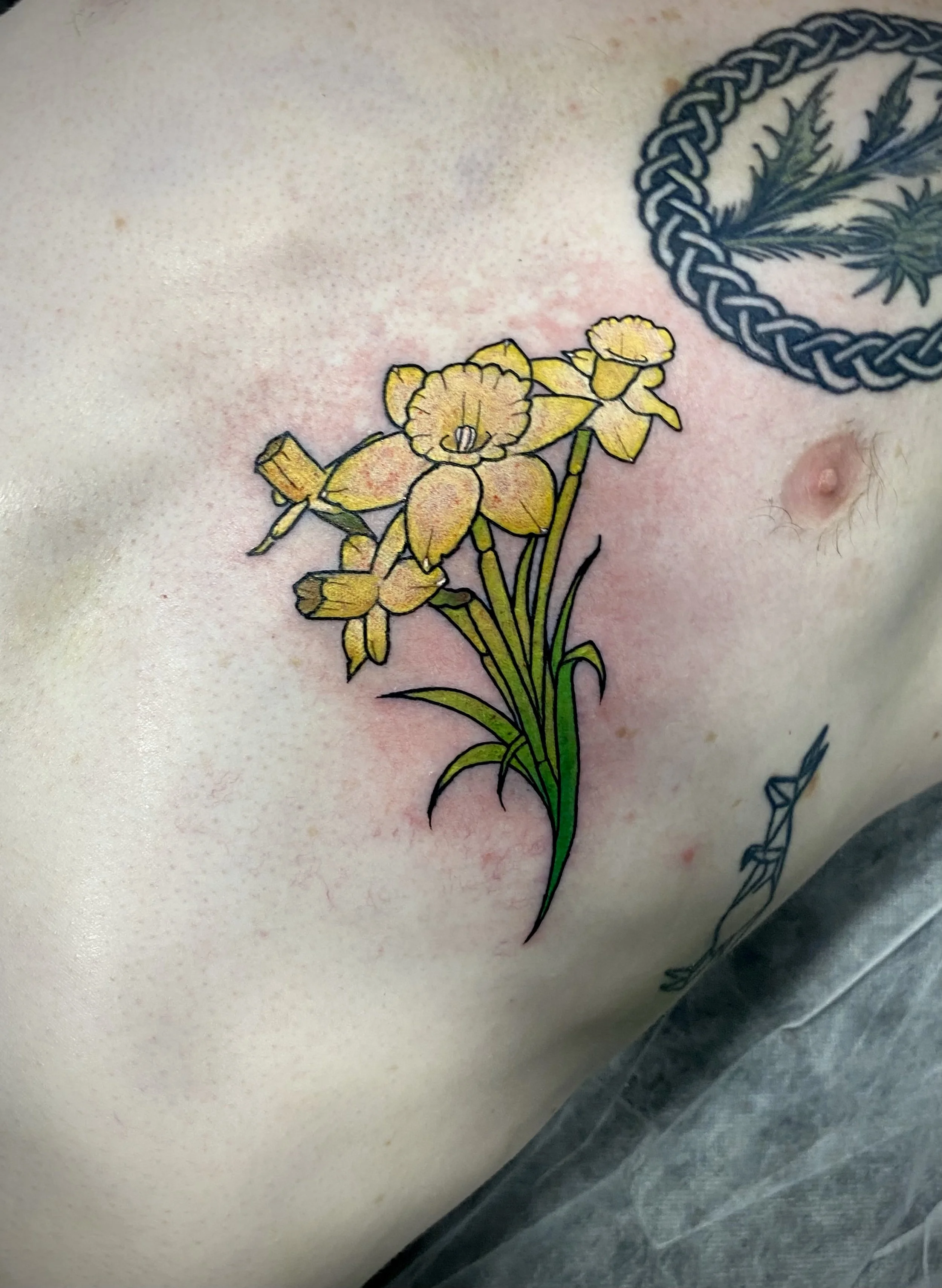 Brisbane tattoo vegan pop culture floral ribs.jpeg