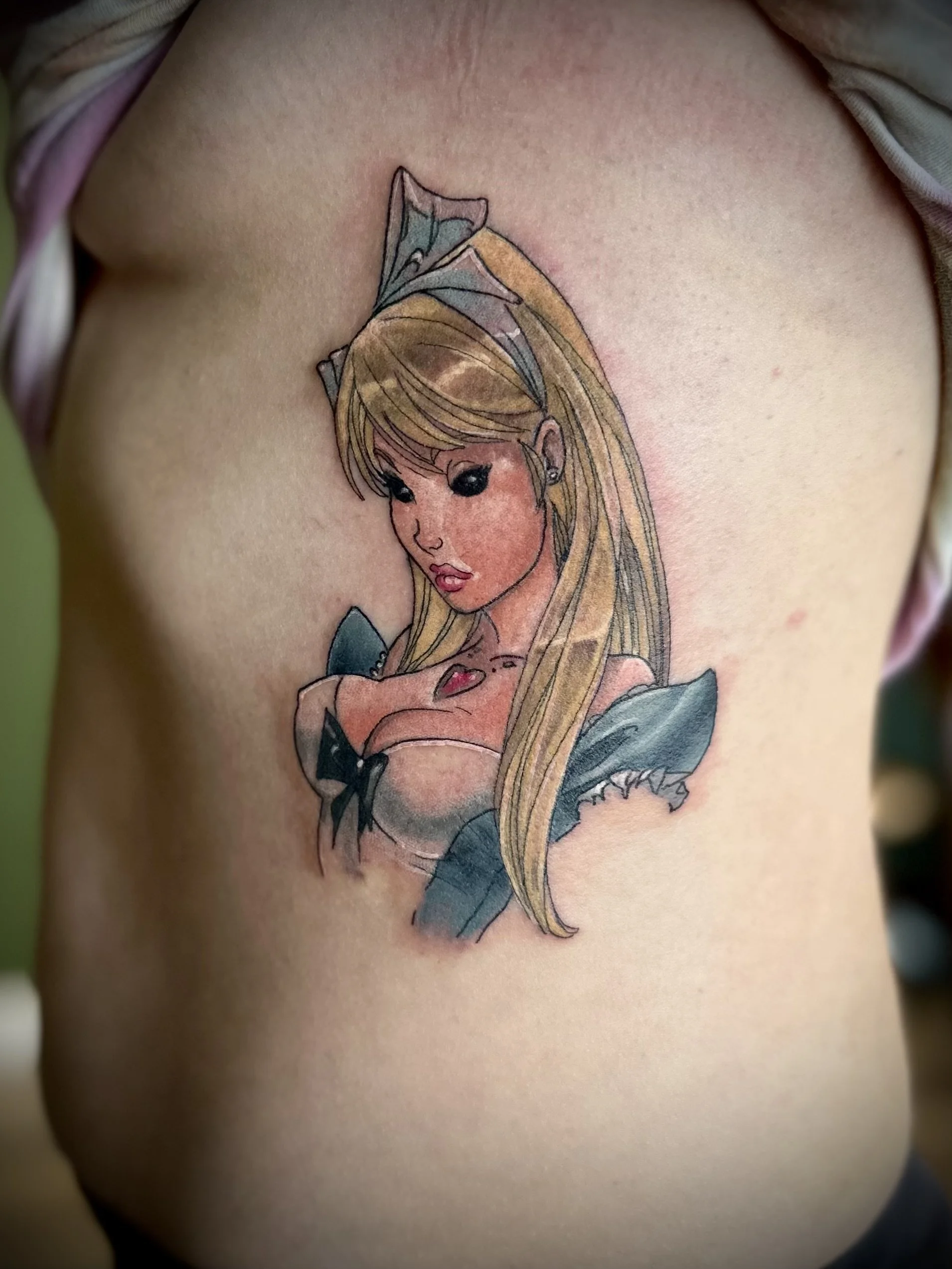 Brisbane tattoo vegan pop culture alice in wonderland.jpeg
