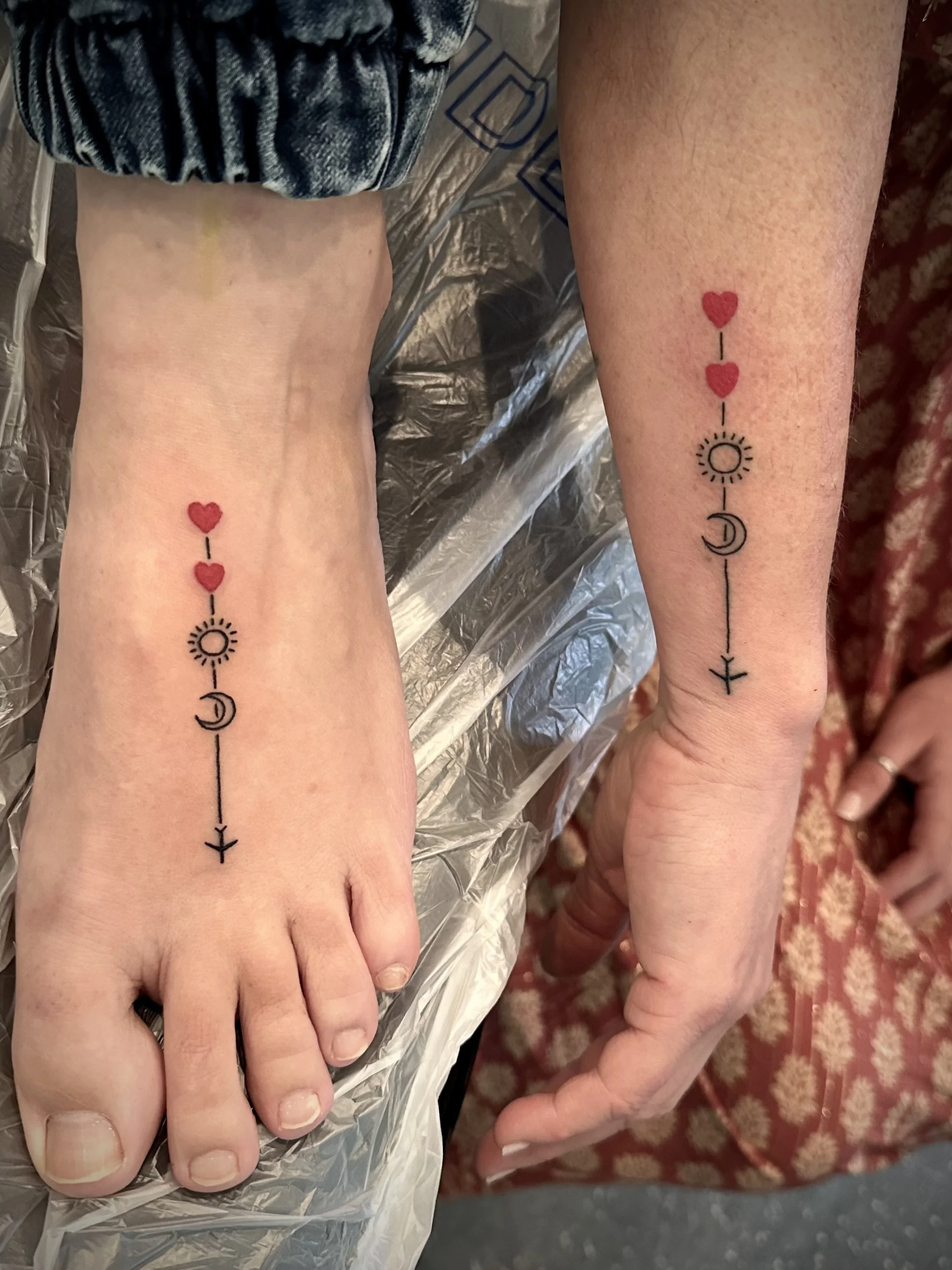 Matching tattoos brisbane best fine line tattoo artist fineline