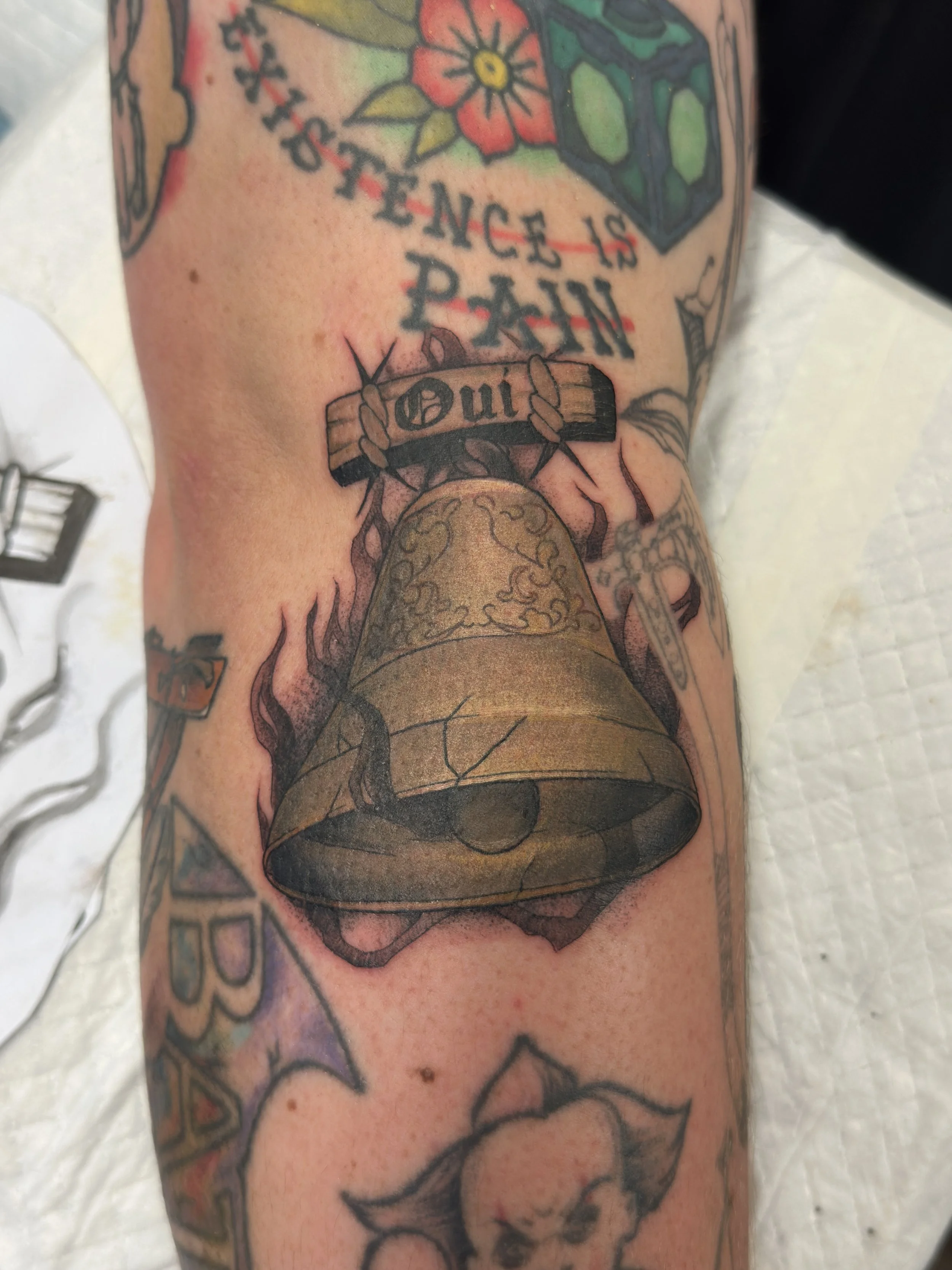 Service bell tattoo brisbane pop culture gaming 