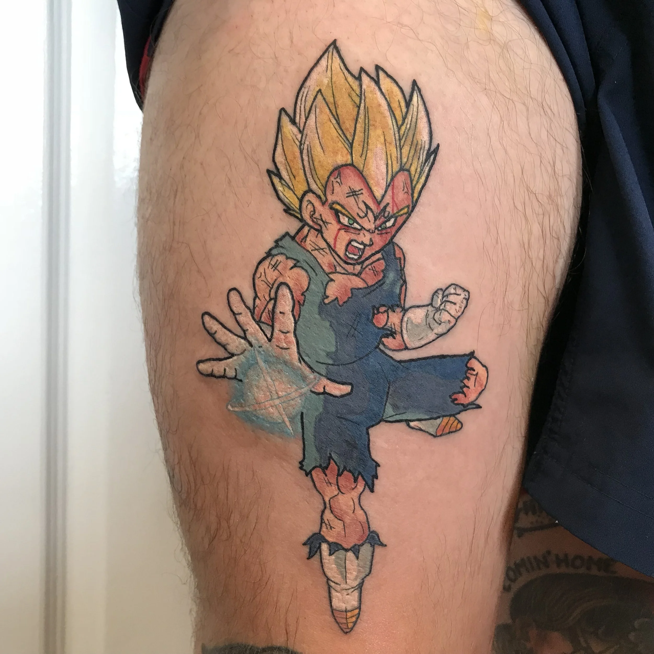 Vegeta tattoo dragon ball z brisbane pop culture gaming 