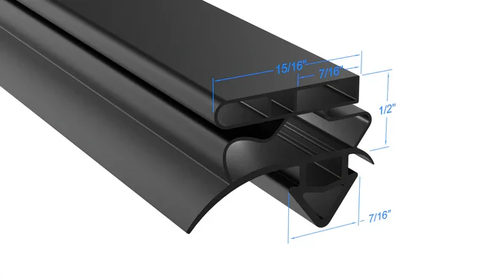 811135 Magnetic Door Gasket Replacement Compatible with TRUE 811135 - 25-3/4 x 54-5/8