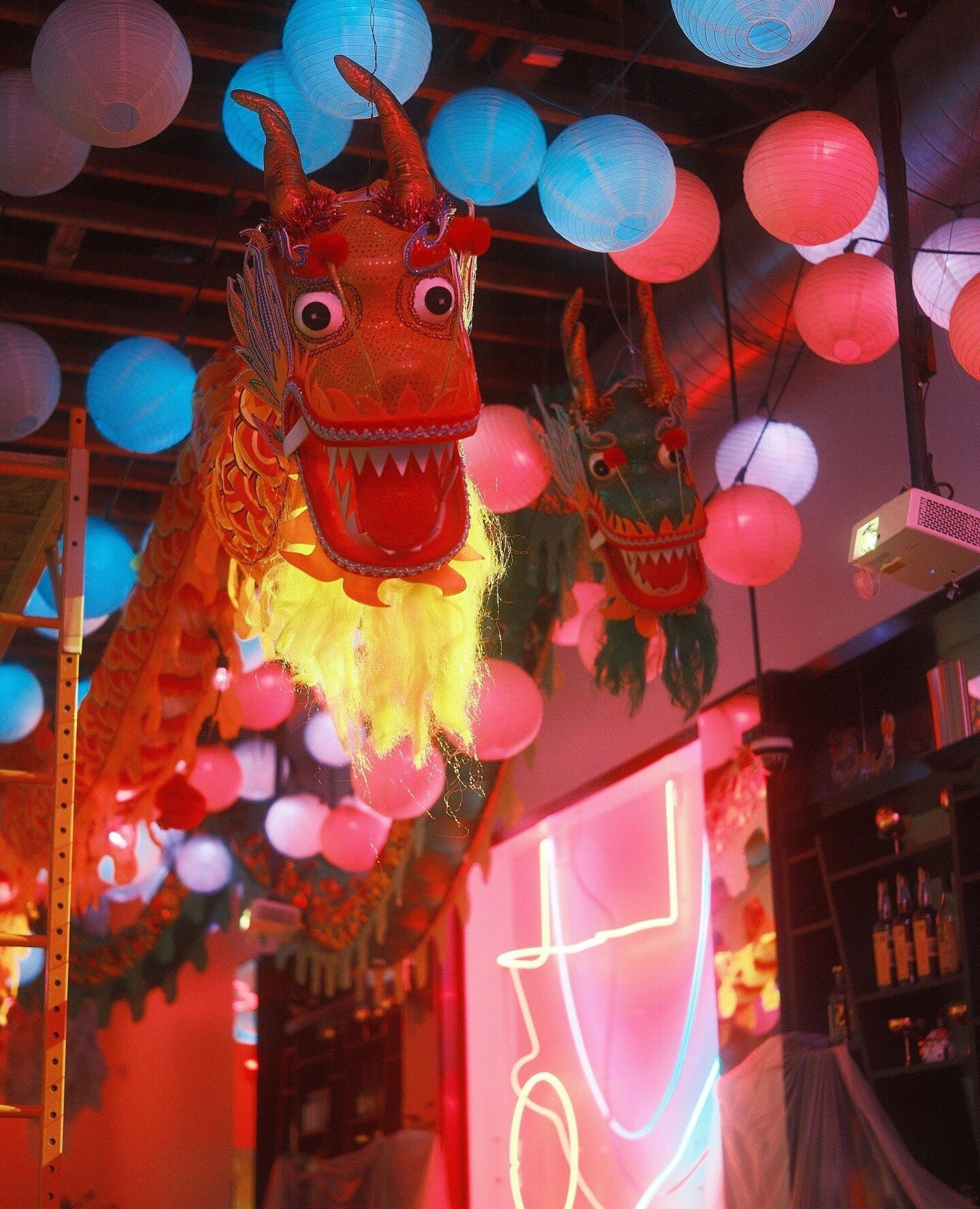 Every year, we make Red Envelope bigger and better than every year before. This year, we set up THREE 60-foot silk dragons, added a bubble machine inside one of our lion heads, pushed the haze machine to the max, and destroyed countless bottles of gl