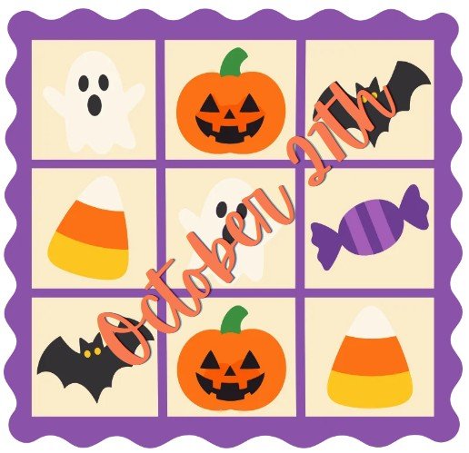 Halloween BINGO Ticket