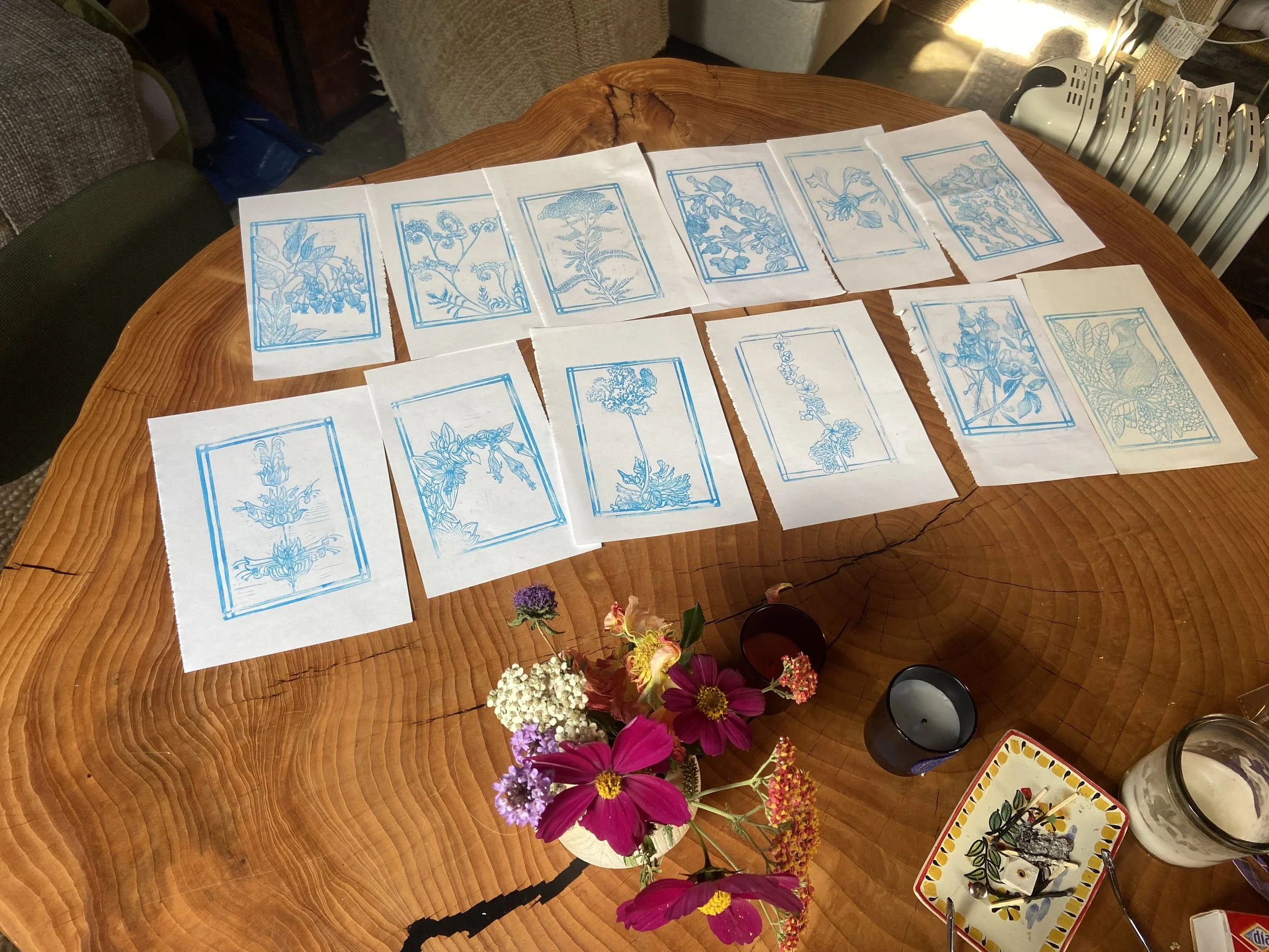 My test prints of all twelve designs