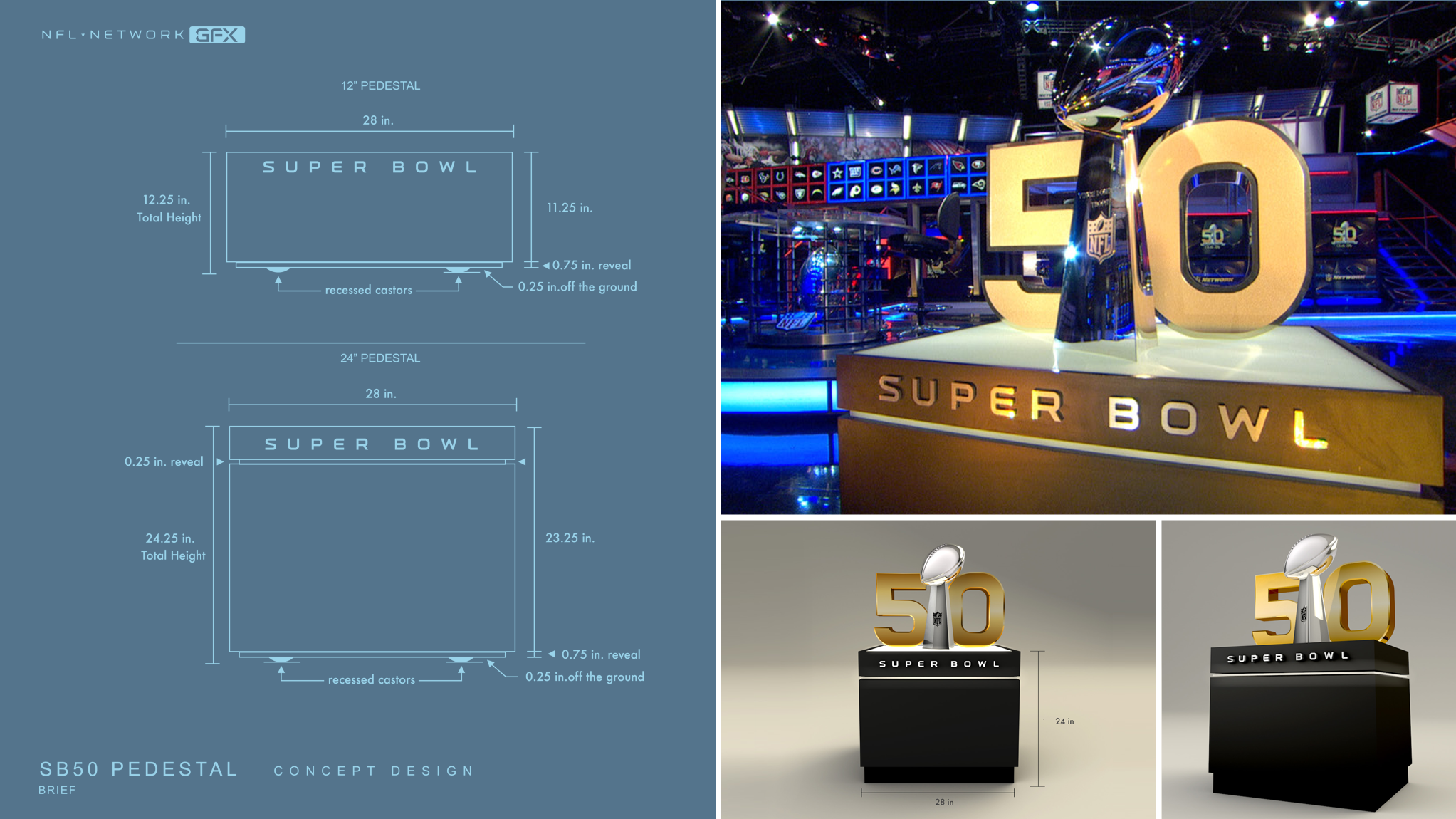 SB 50 Pedestal Design and Fabrication